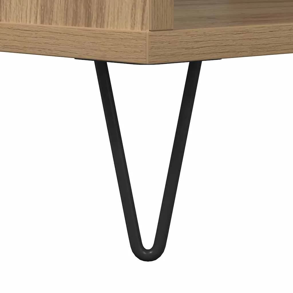 Klubska miza artisan hrast 60 x 50 x 40 cm Inženirski les - slika 9