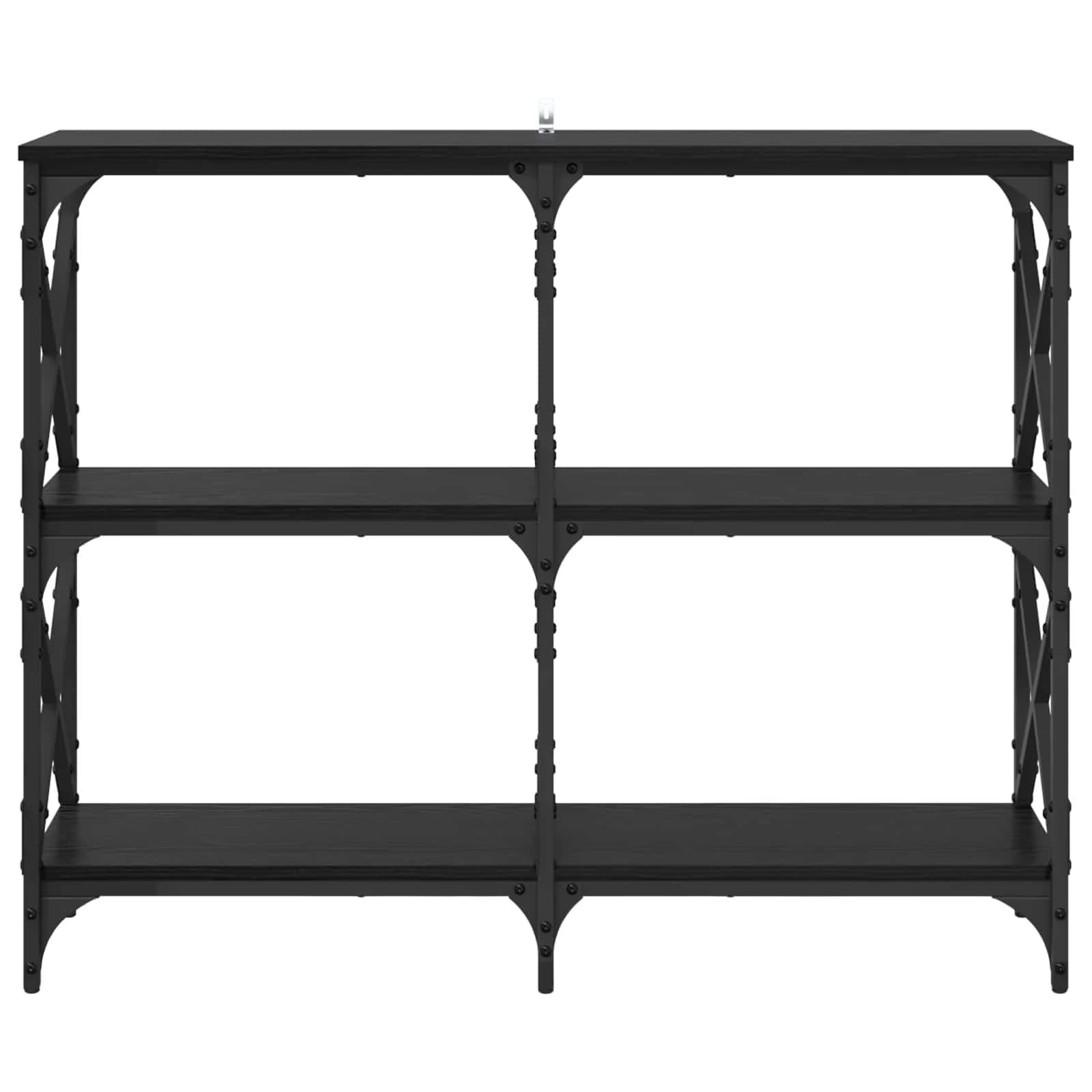 Konzolna miza Črna Orehovina 100 x 28 x 80,5 cm Inženirski les - slika 5