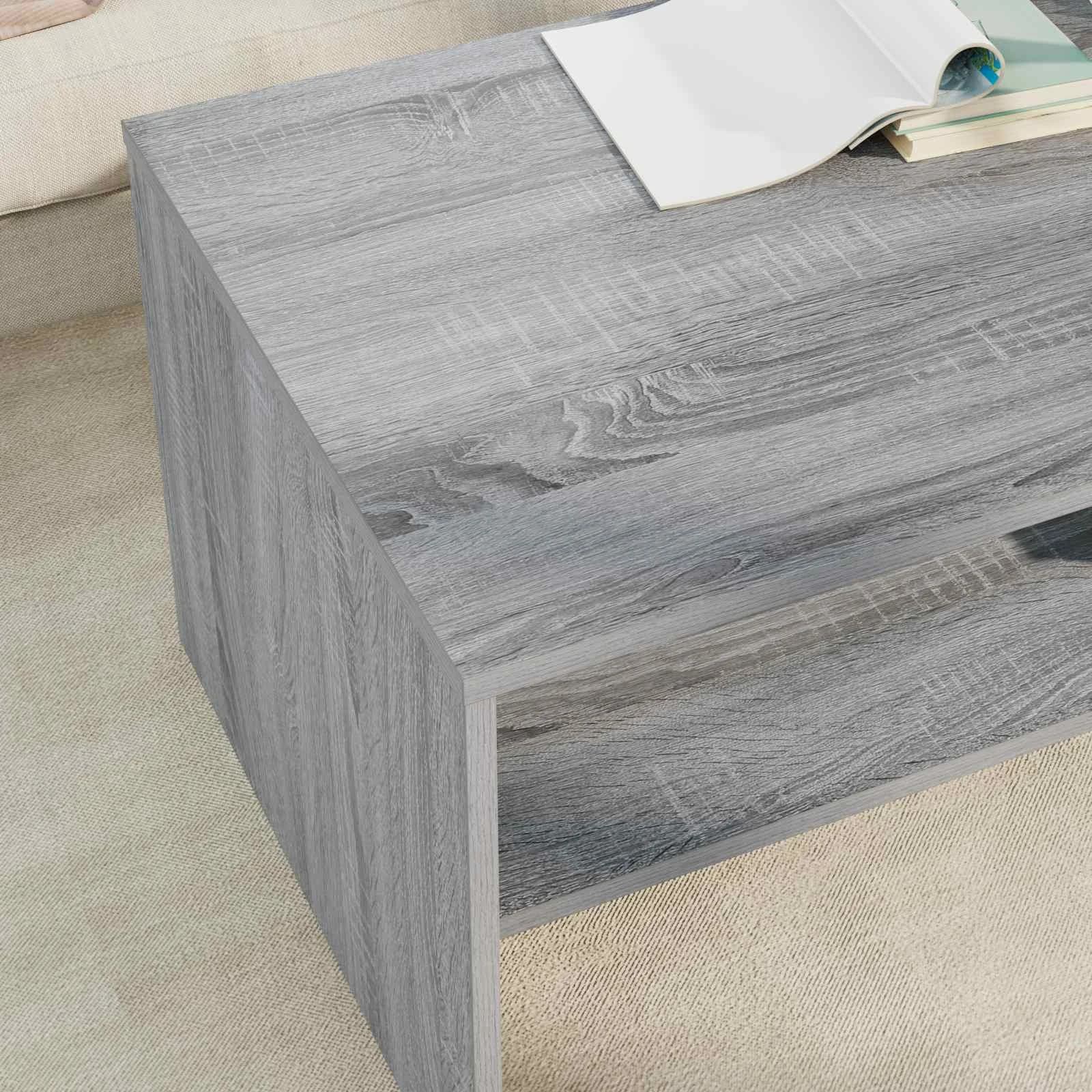 Klubska miza Siva Sonoma 100 x 50 x 40 cm Inženirski les - slika 4