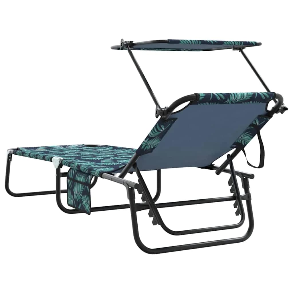Zložljiv ležalnik večbarvno 190 x 57 x 81 cm oxford - slika 6
