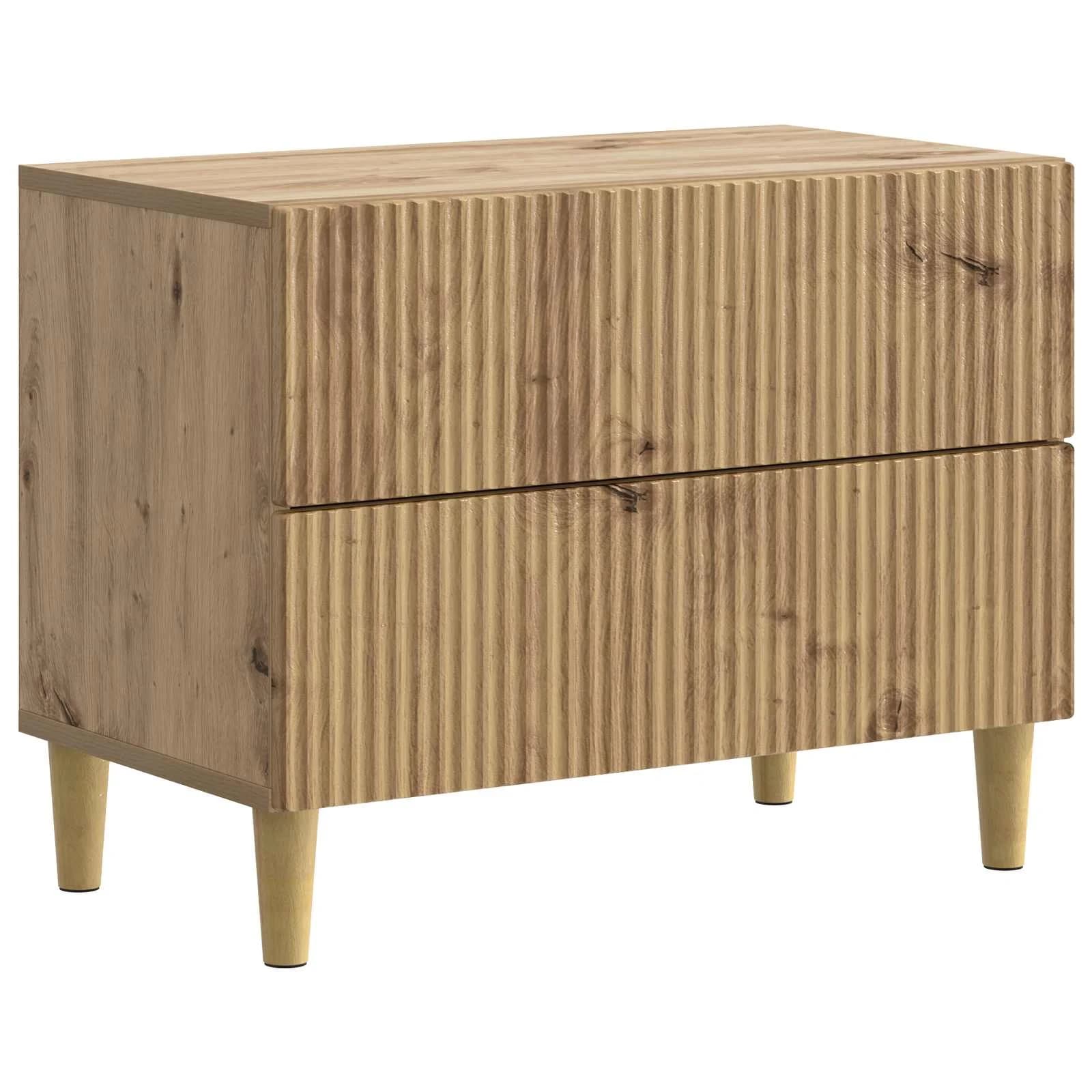 Nočna omarica Artisan hrast 62 x 34,5 x 48 cm Inženirski les - slika 2