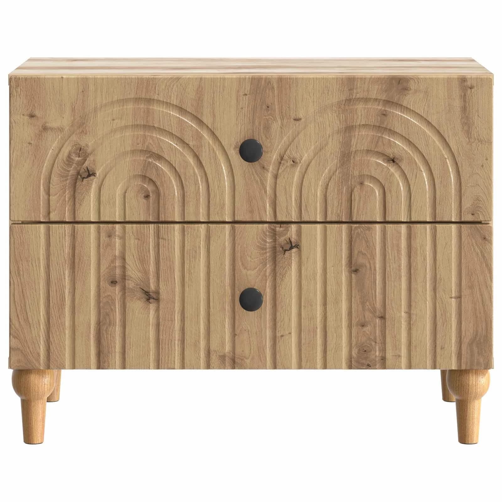 Nočna omarica Artisan hrast 62 x 34,5 x 48 cm Inženirski les - slika 5