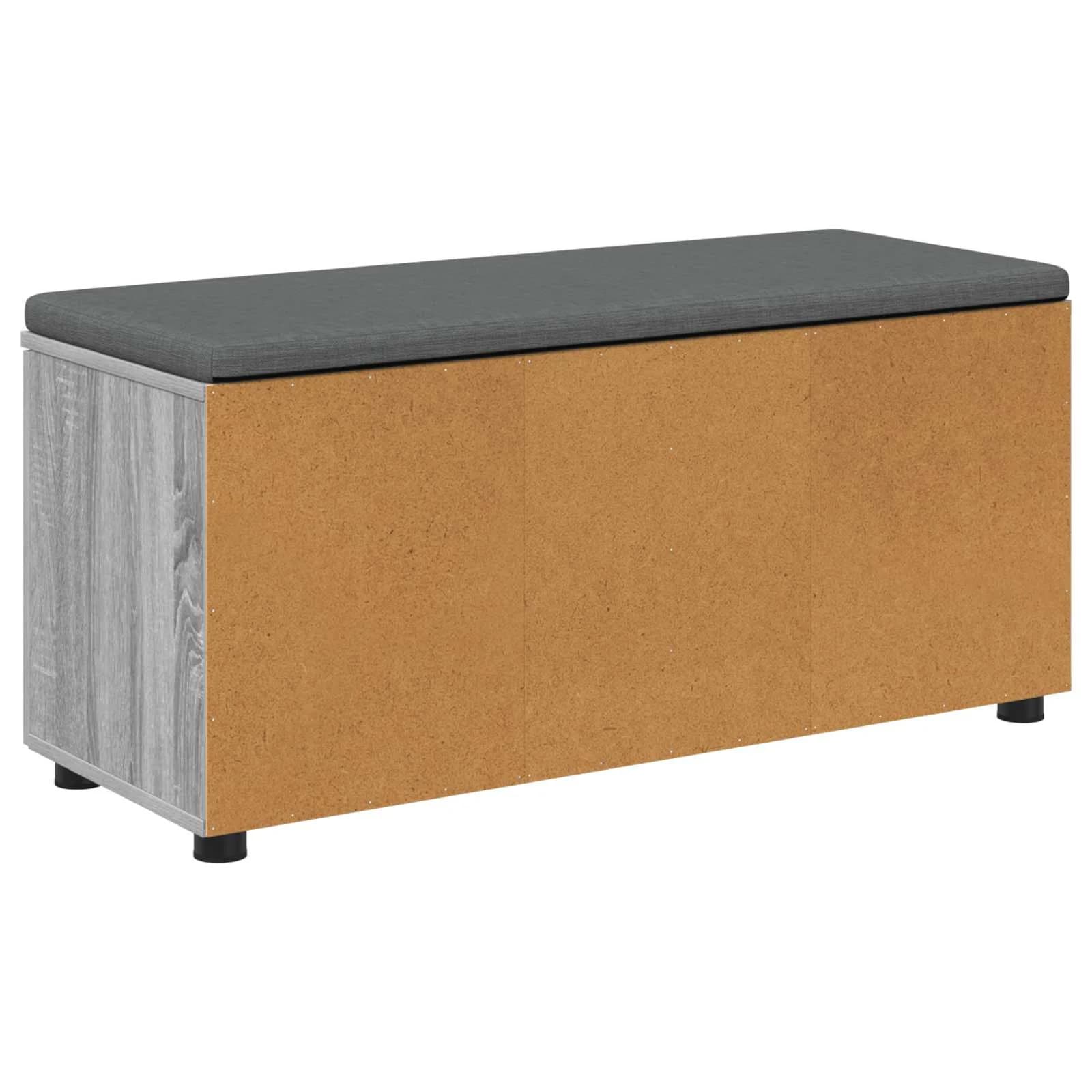 Haldna klop z blazino s polico Siva Sonoma 100 x 38 x 46 cm - slika 8