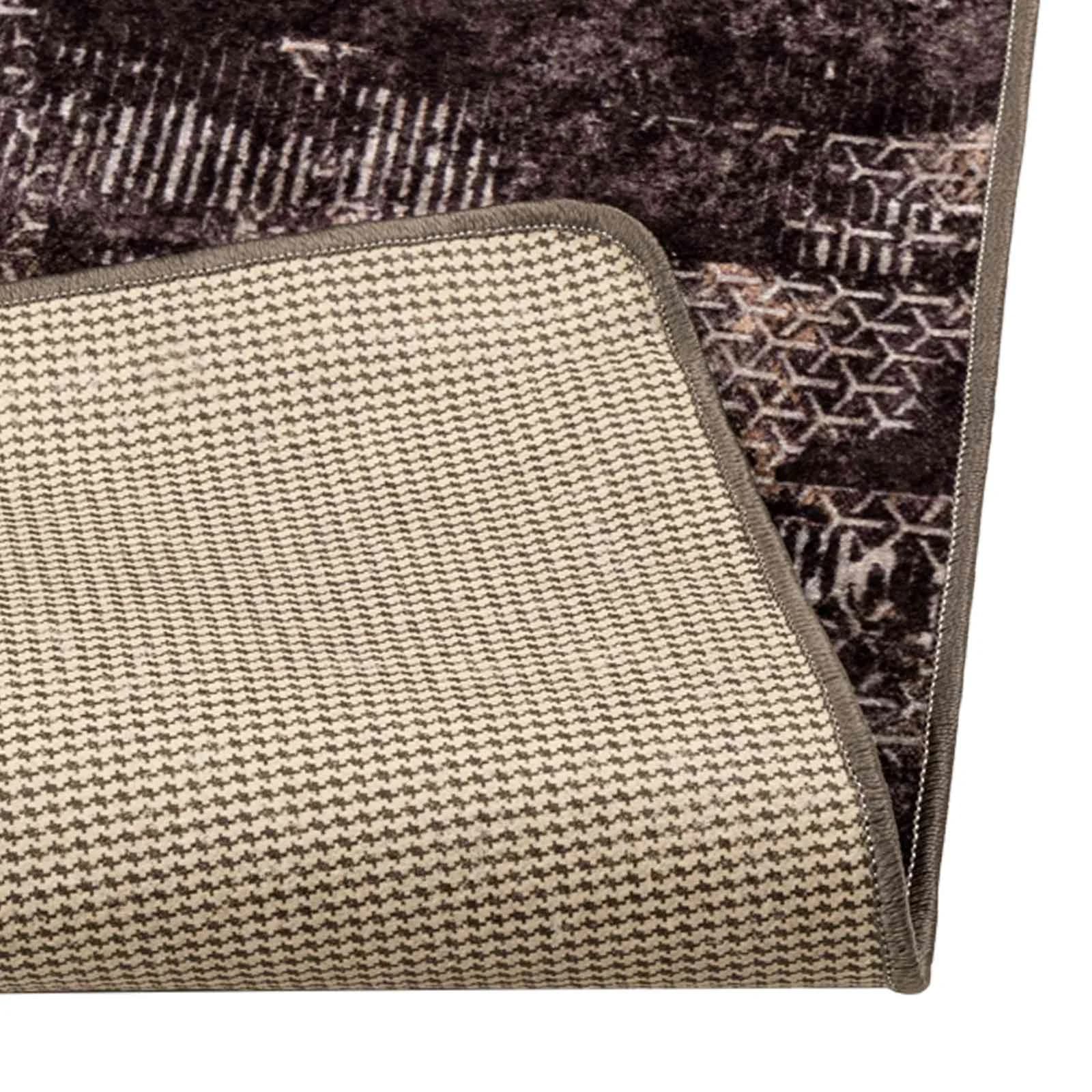 Preproga runner MARSA Črna 100 x 300 cm Poliester in PVC - slika 4