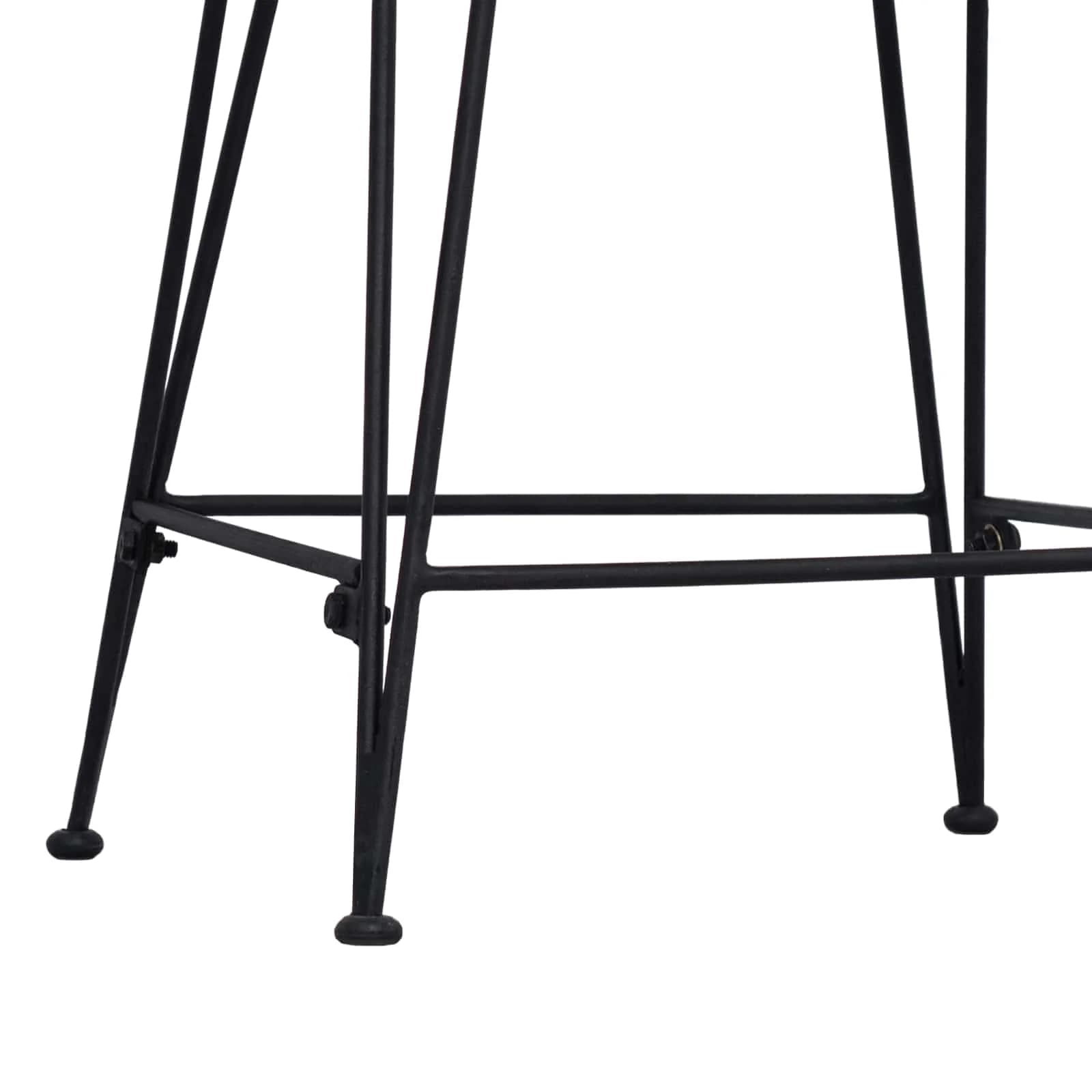 Barski stol 2 kos Črna 44 x 54 x 96 cm Rattan in jeklo - slika 9