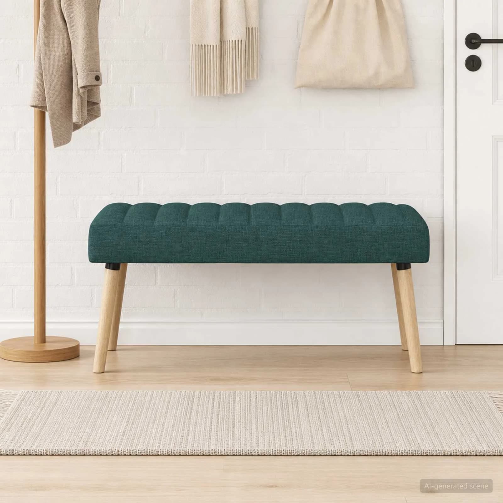 Bench z kanalnim oblazinjenjem Temno zelena 110 x 40 x 46 cm - slika 4