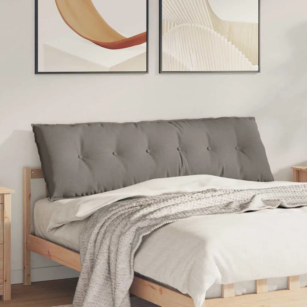Poglavni vzglavnik Taupe 160 x 19 x 50 cm blago