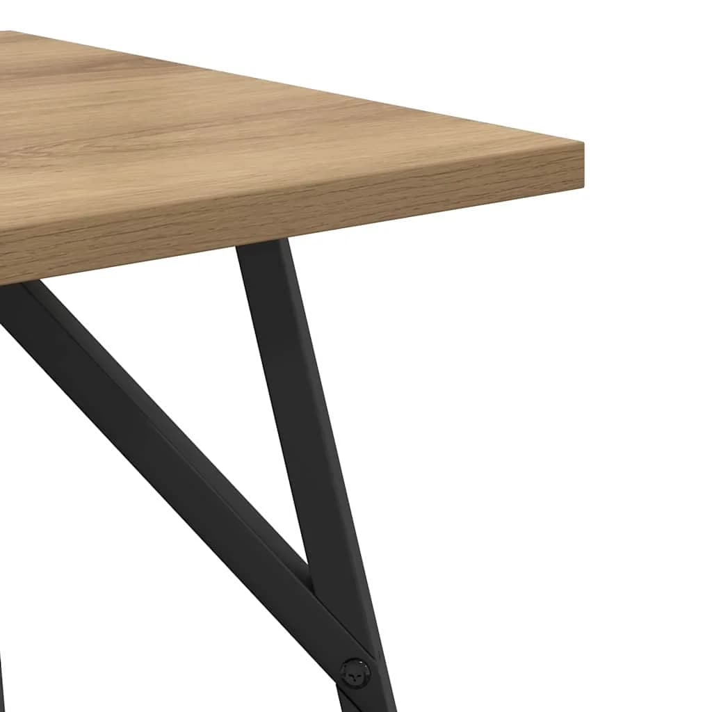 Komplet stranskih mizic 2 kos Artisan hrast in črna - slika 7