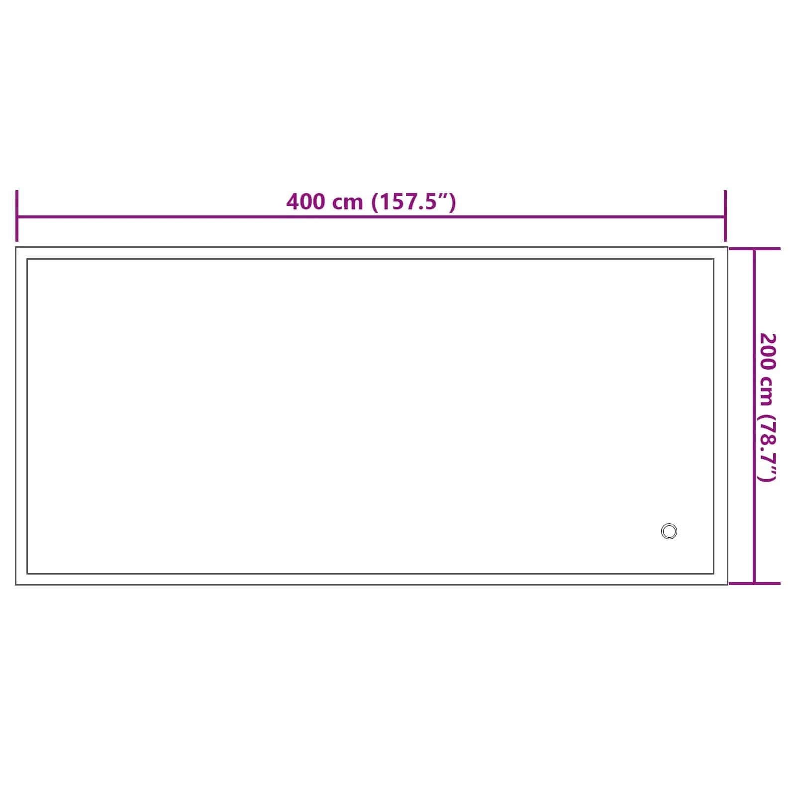 Zimska blazina za bazen Modra 380 x 180 x 140 cm PVC - slika 9
