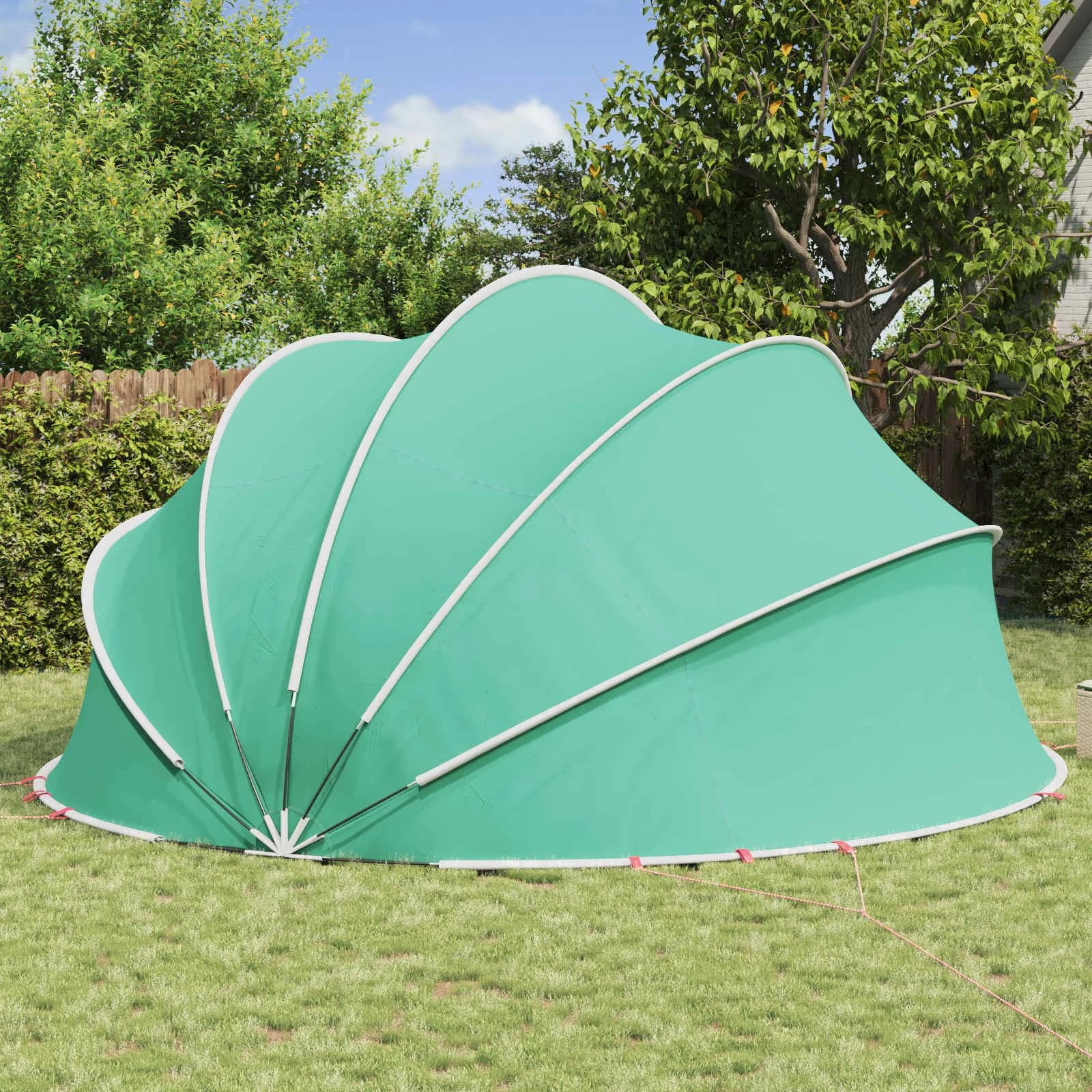 Paviljon za bazen 546 x 516 x 250 cm Morsko zelena - slika 4