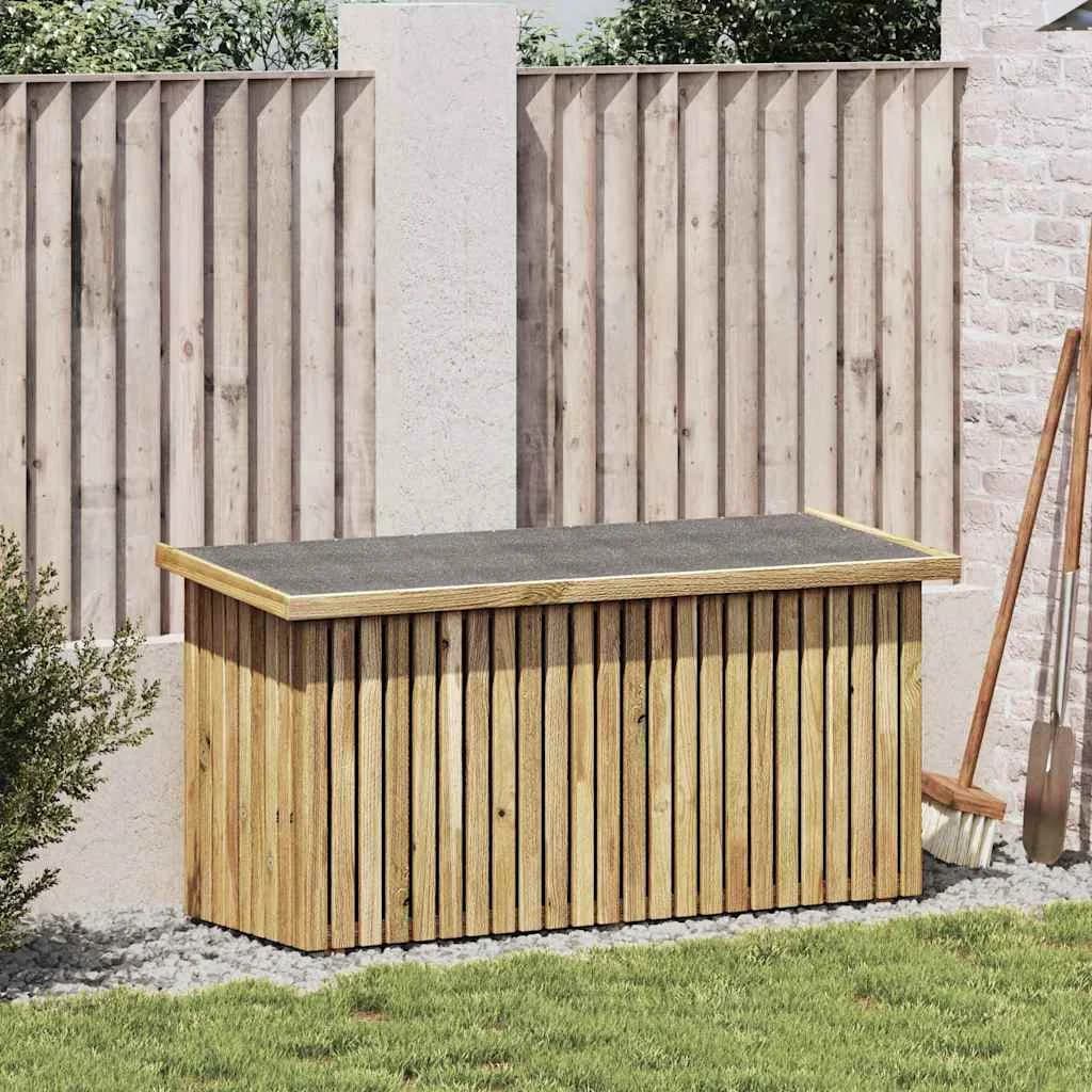 Škatla za shranjevanje v vrtu Naravna 119 x 44 x 58,5 cm