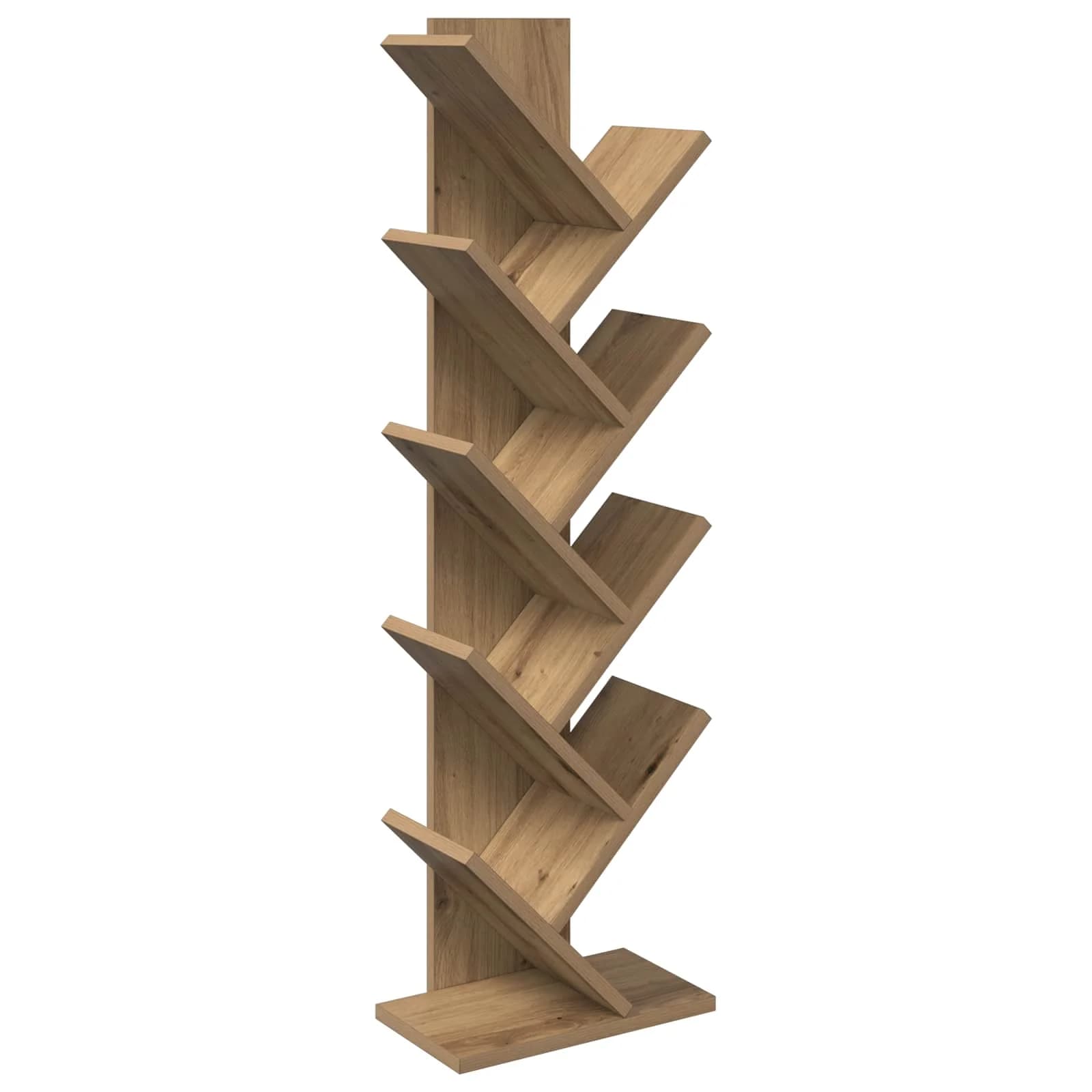 Polica za knjige v obliki drevesa 6-nadstropna 30 x 18 x 100 cm - slika 2