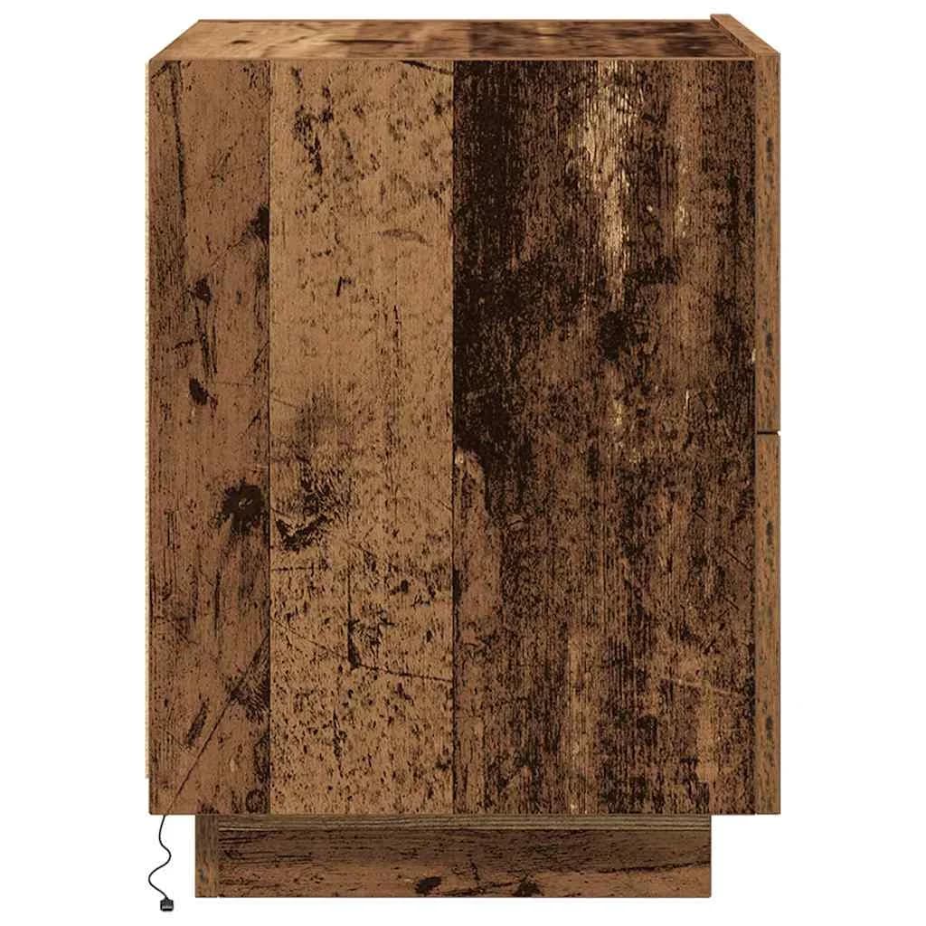 Nočna omarica 2 kos Star les 45 x 40 x 55 cm Inženirski les - slika 9
