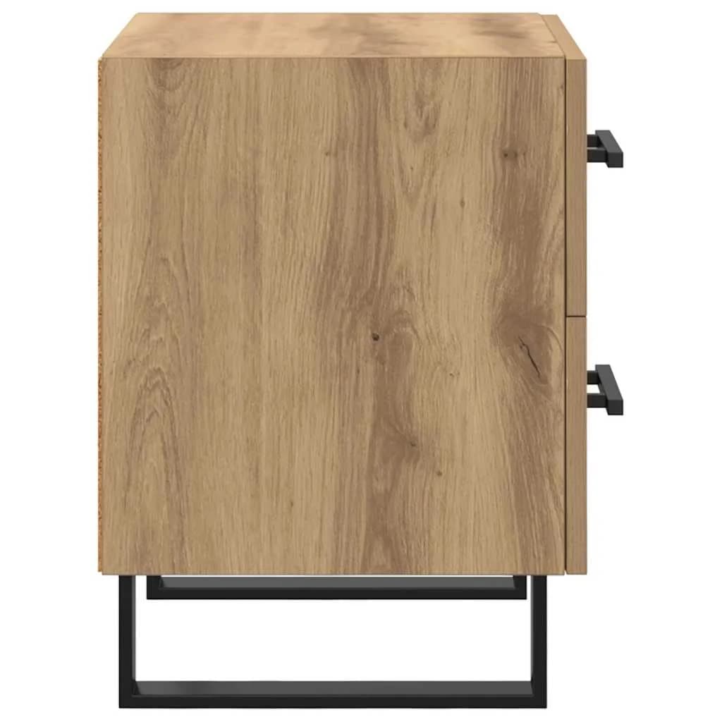 Nočna omarica Umetni hrast 40 x 35 x 47,5 cm Inženirski les - slika 7