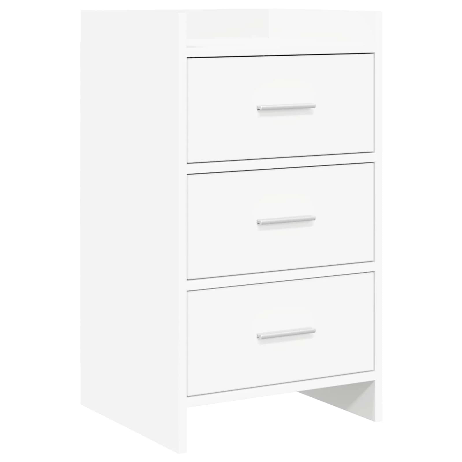 Posteljne mize Bela 40 x 36 x 70 cm Inženirski les