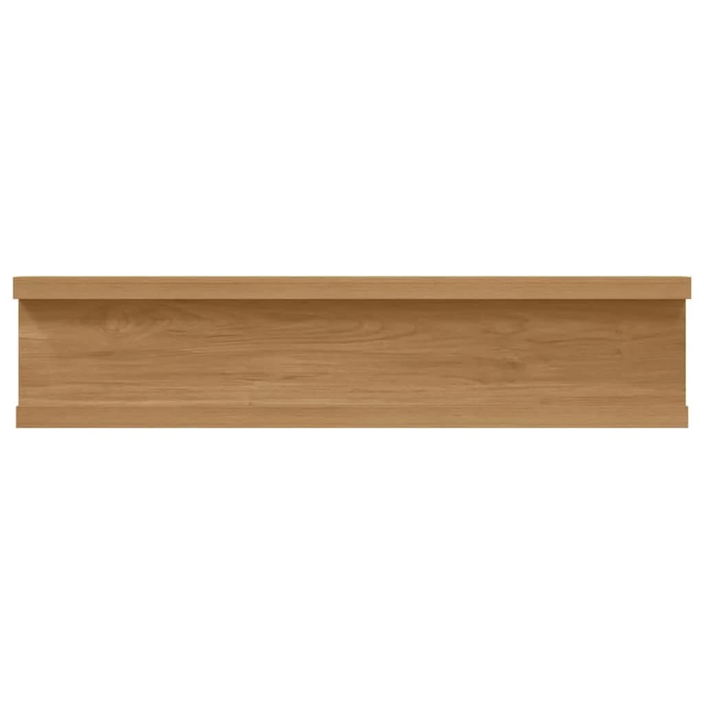 Stenska polica Montaža za steno 4 kos Rjava 40 x 9 x 3 cm - slika 10