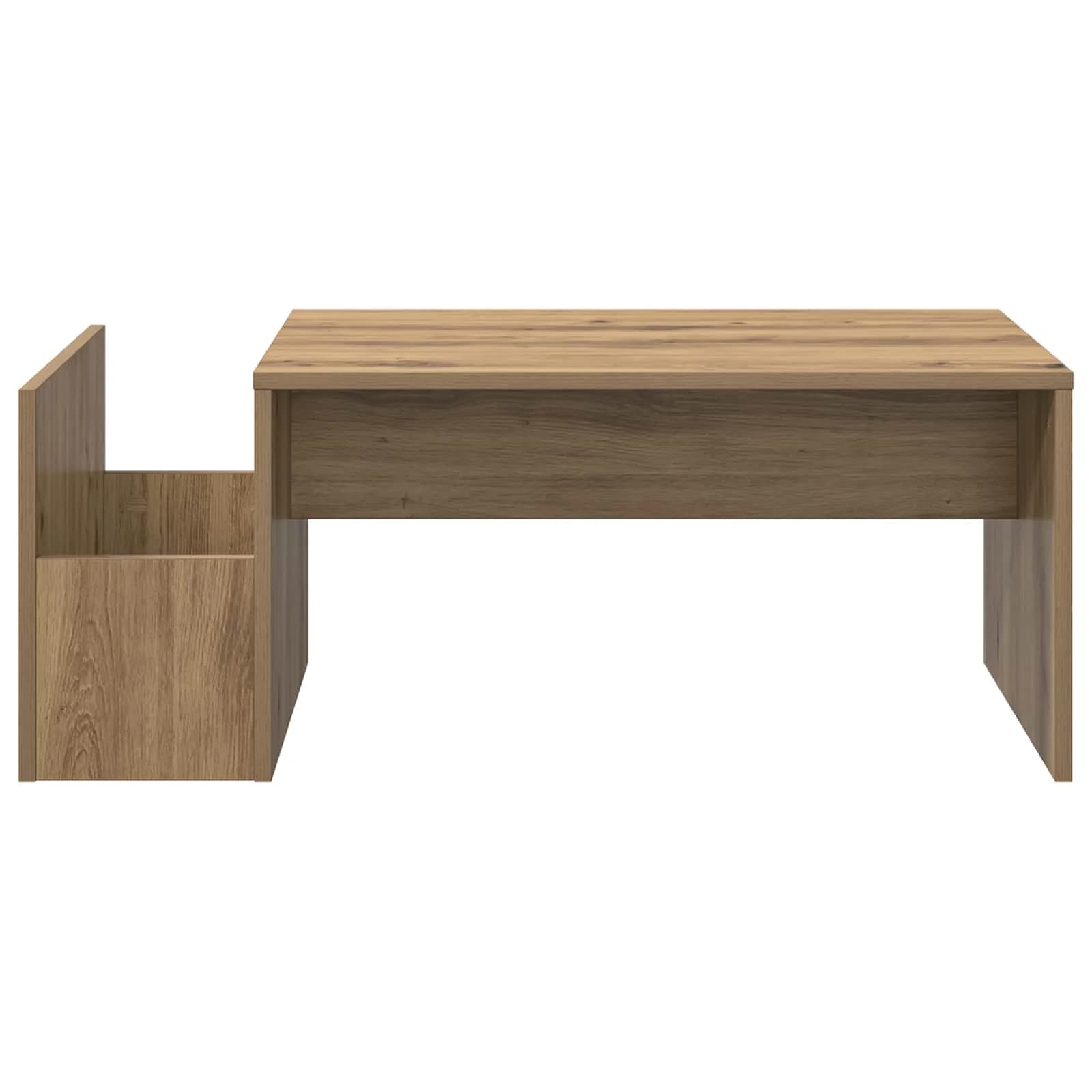 Klubska miza Umetni hrast 90 x 45 x 35 cm Inženirski les - slika 5