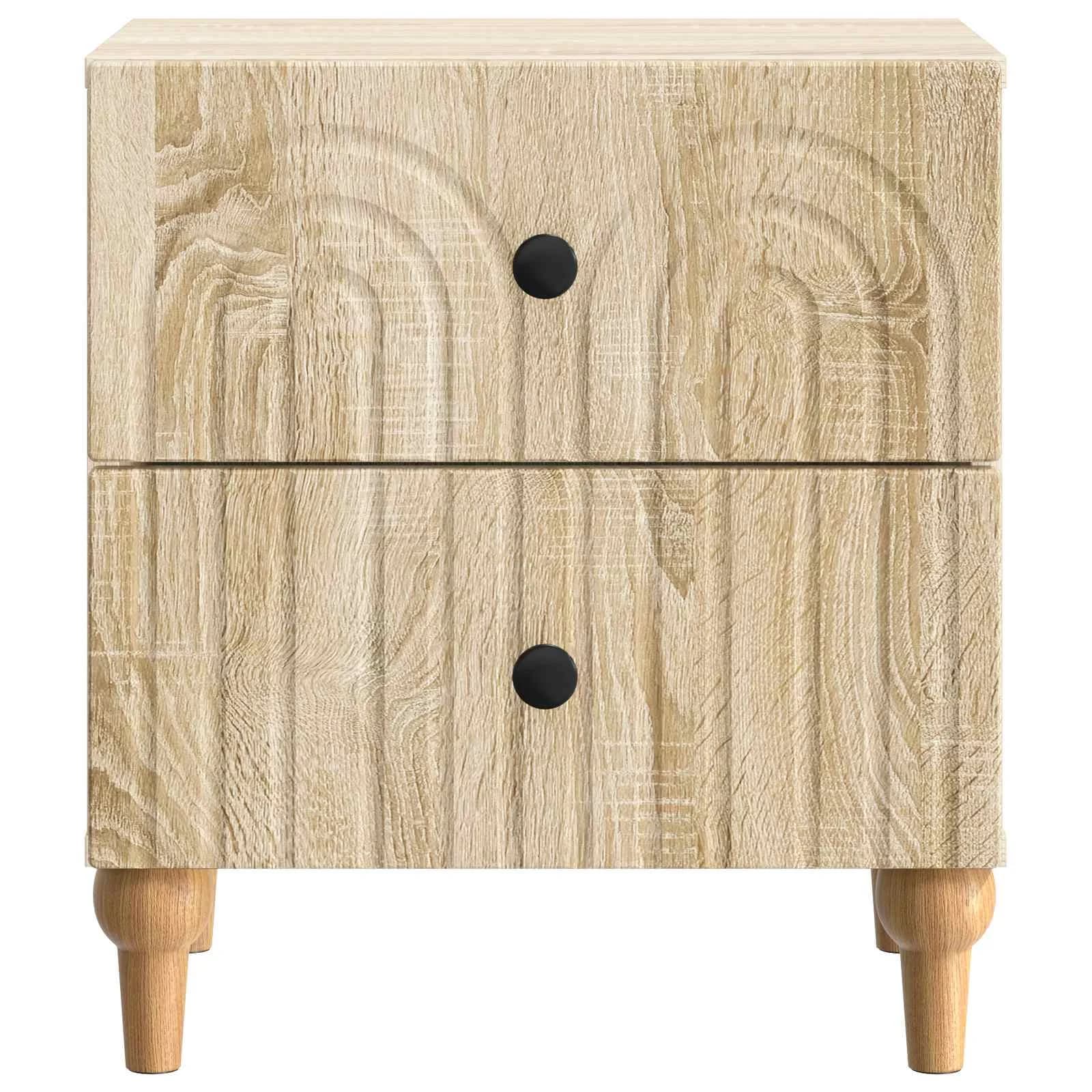 Nočna omarica Sonoma hrast 43 x 34,5 x 48 cm Inženirski les - slika 5
