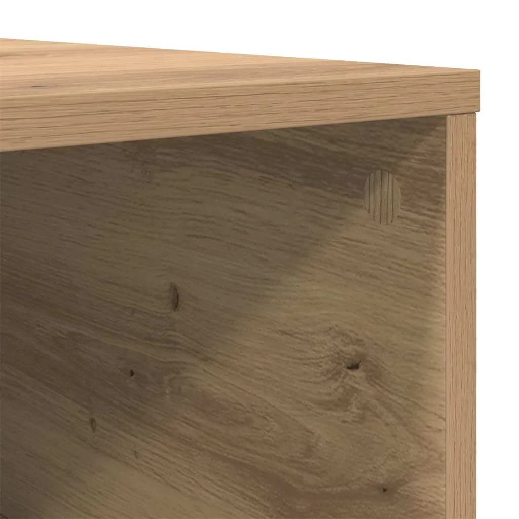 Klubska miza Umetni hrast 80 x 80 x 36,5 cm Inženirski les - slika 8