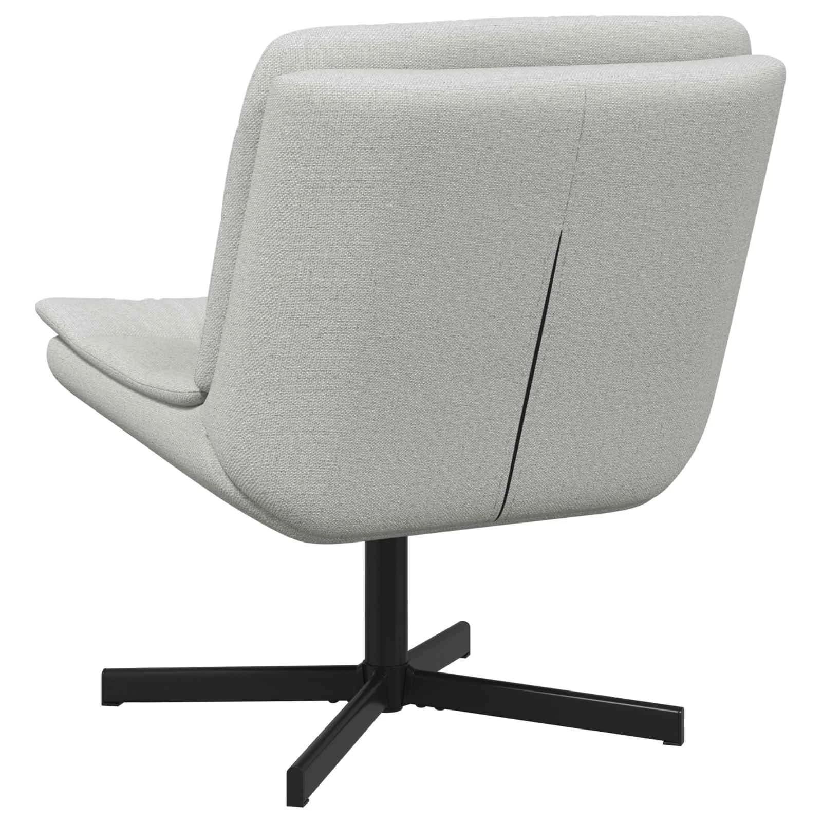 Vrtljiv stol Oblačno siva 63 x 75 x 76 cm blago - slika 6