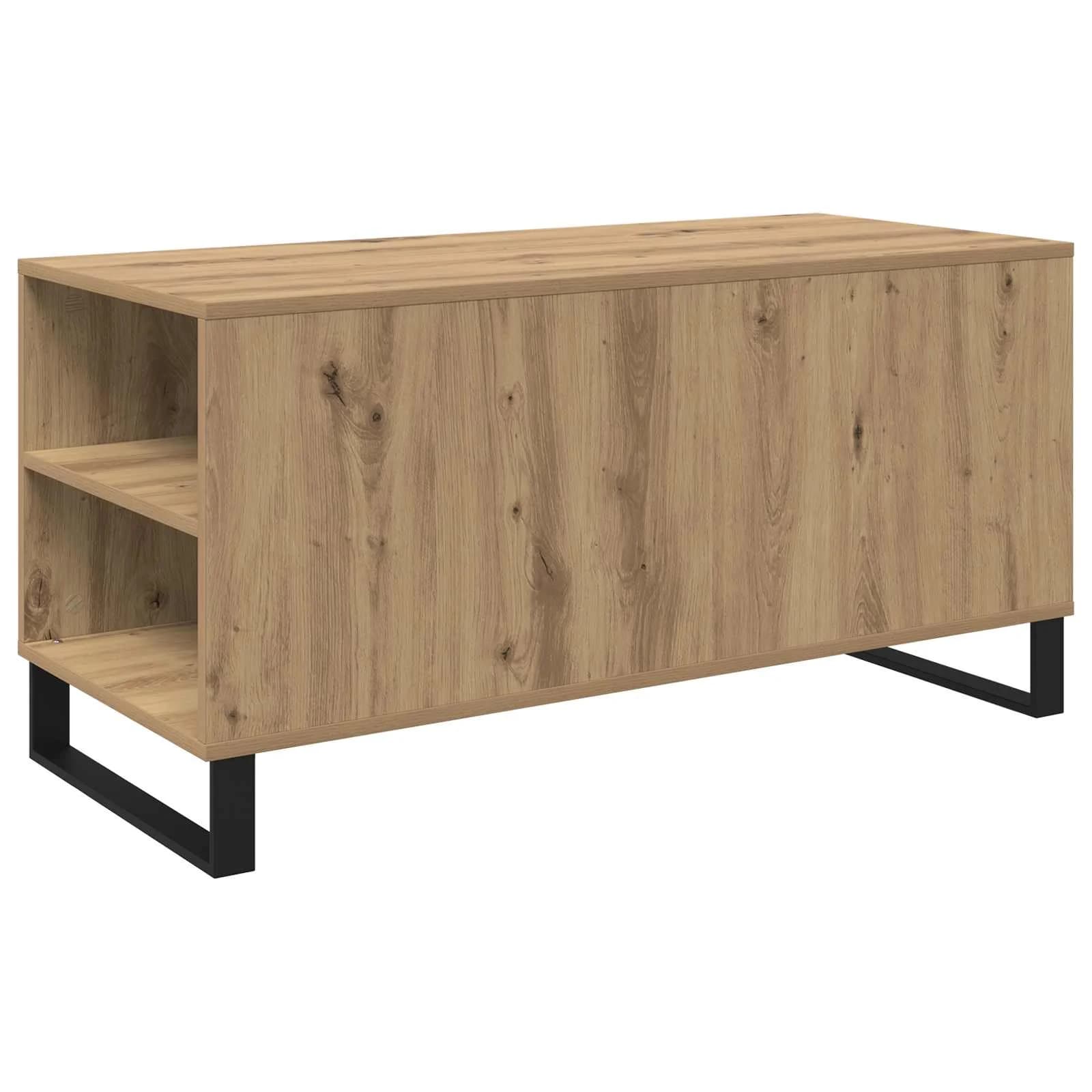 Klubska miza Umetni hrast 102 x 44,5 x 50 cm Inženirski les - slika 8
