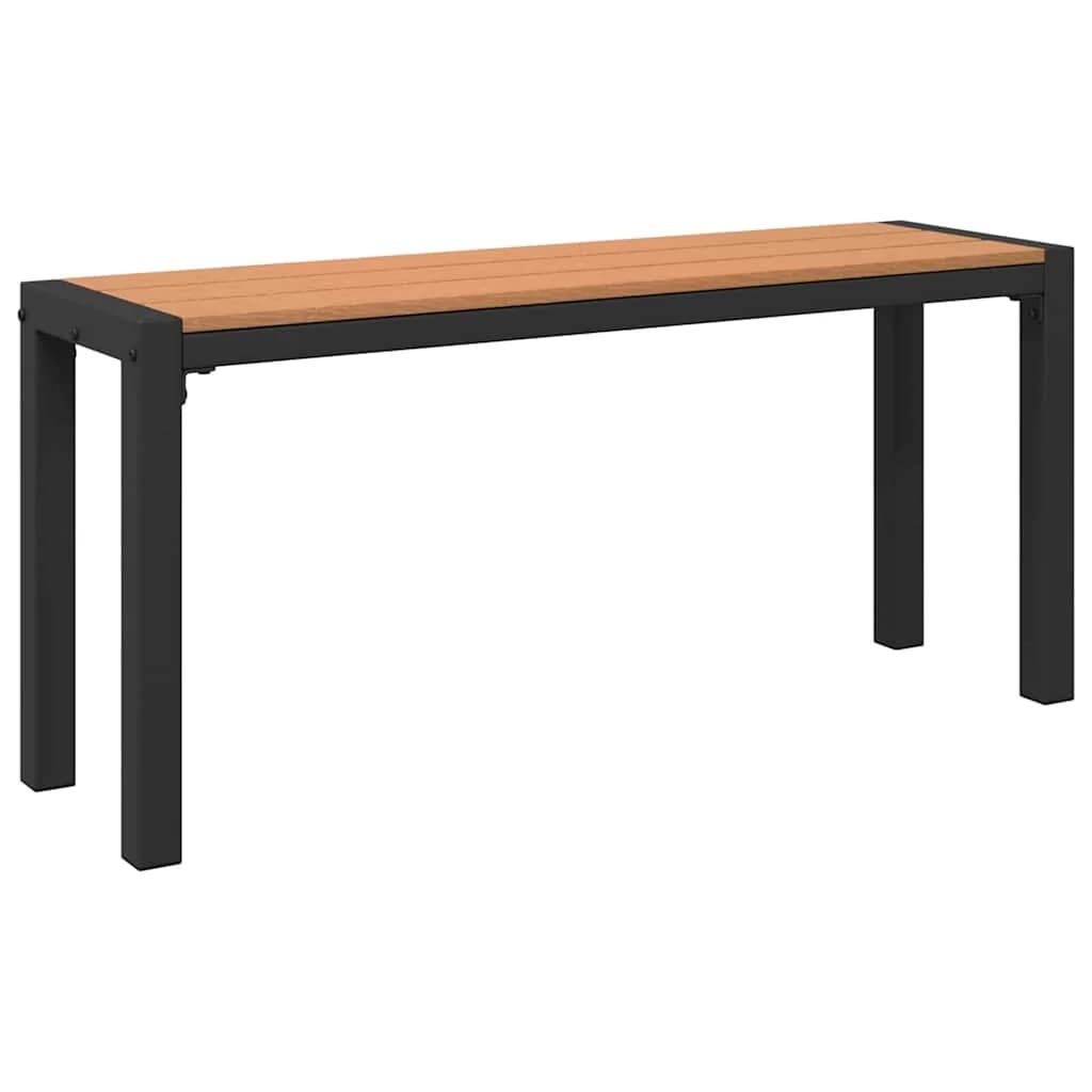 Vrtna klop Rjava 100 x 28 x 45 cm Jeklo - slika 2