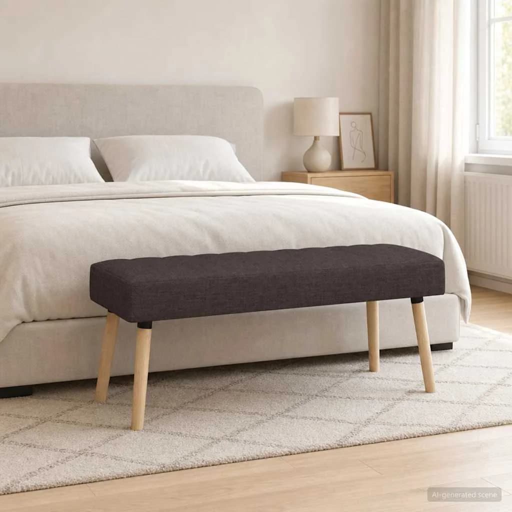 Bench z kanalnim oblazinjenjem Temno rjava 110 x 40 x 46 cm