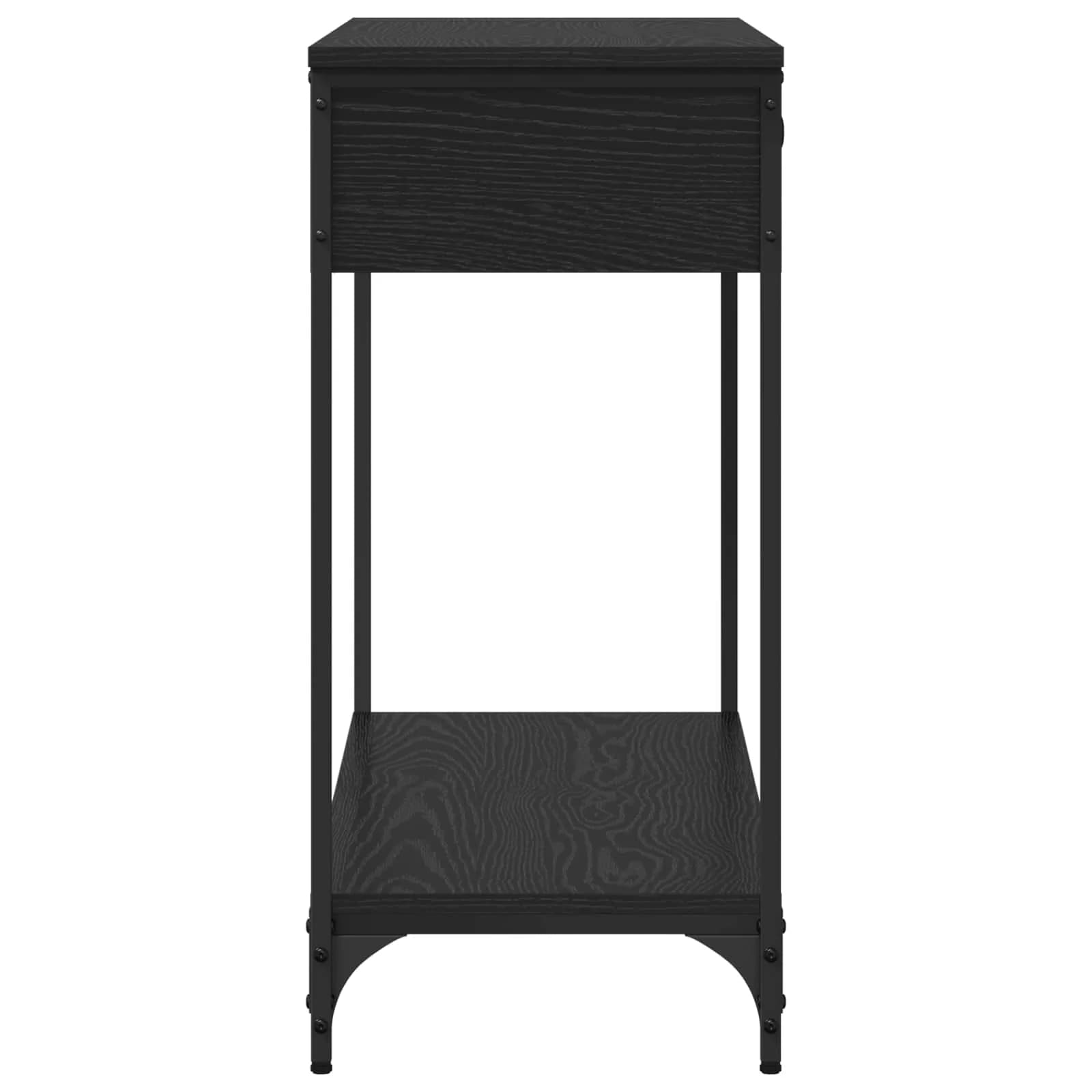 Konzolna miza Črni hrast 100 x 34.5 x 75 cm Inženirski les - slika 7