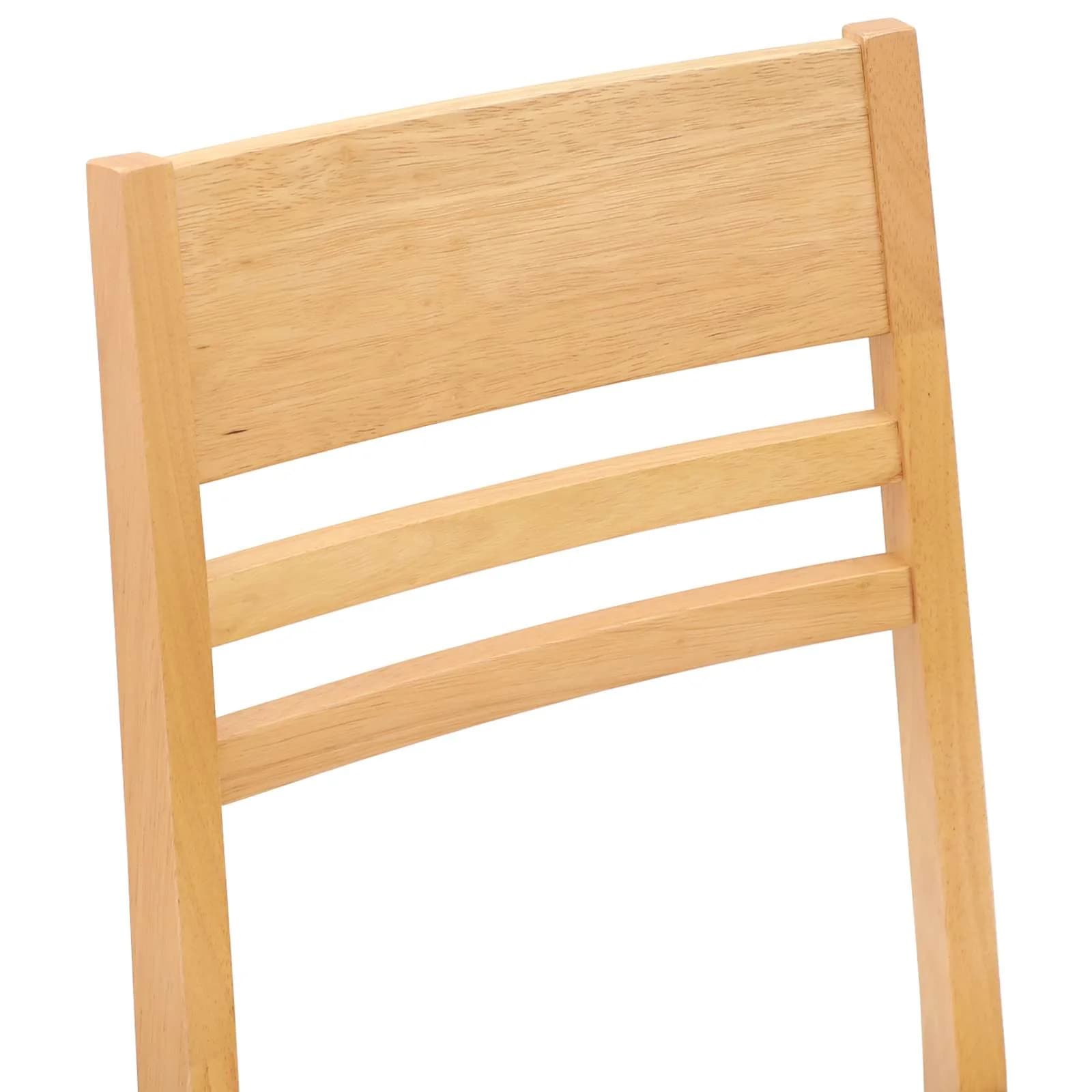 Jedilni stoli 2 kos Masivno gumovo les Naravna 43 x 54 x 89 cm - slika 8