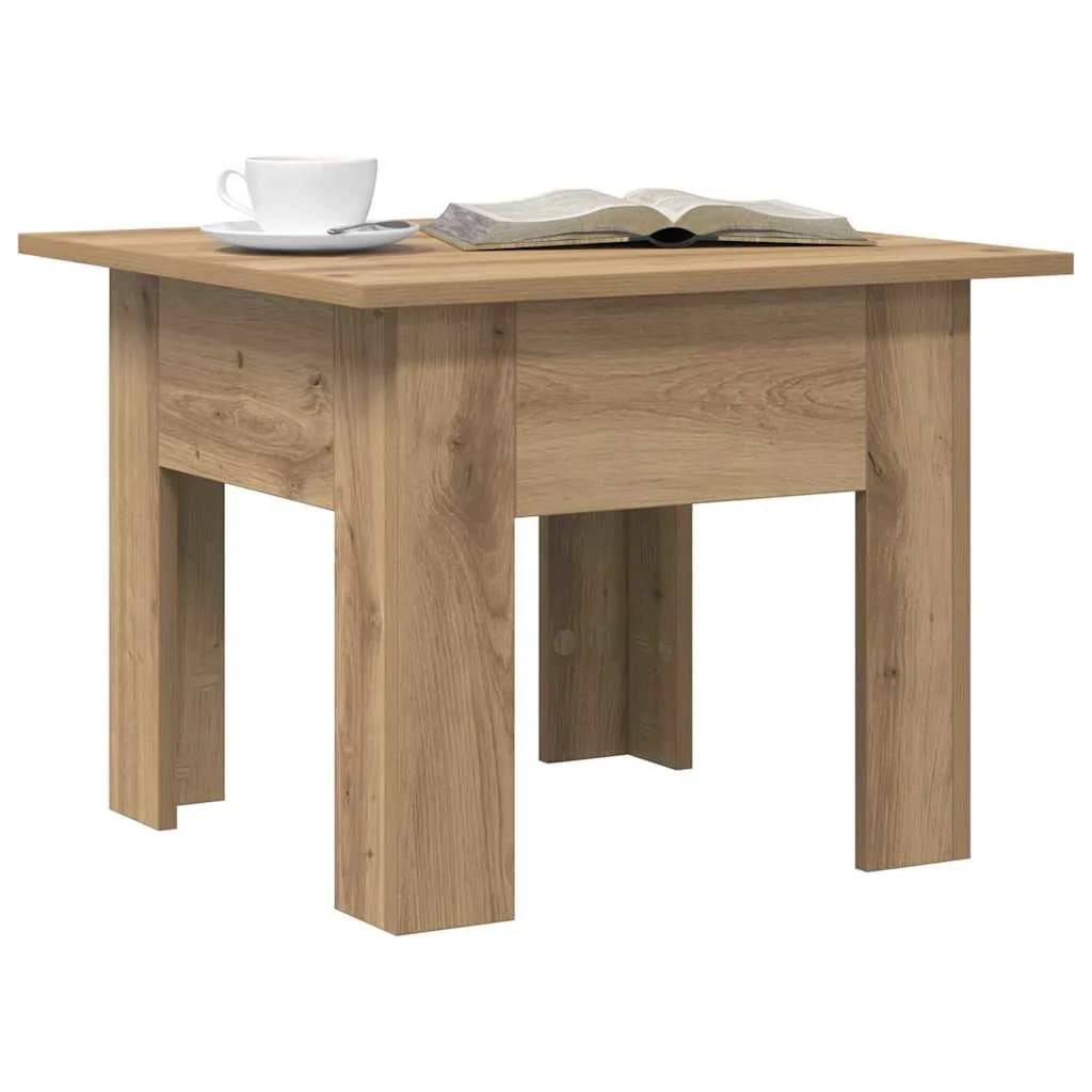 Klubska miza Umetni hrast 55 x 55 x 42 cm Inženirski les - slika 3