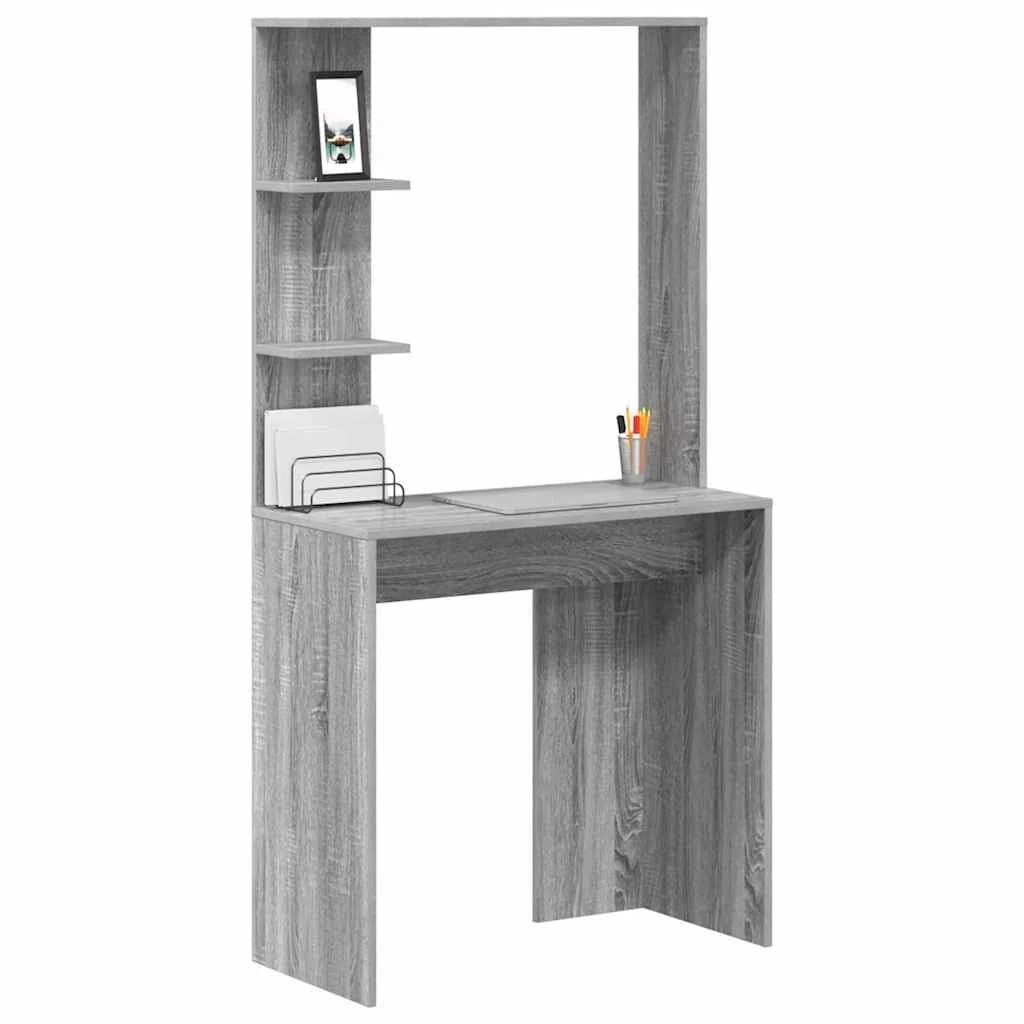 Miza Siva Sonoma Inženirski les 78,5 x 37 x 154,5 cm - slika 3