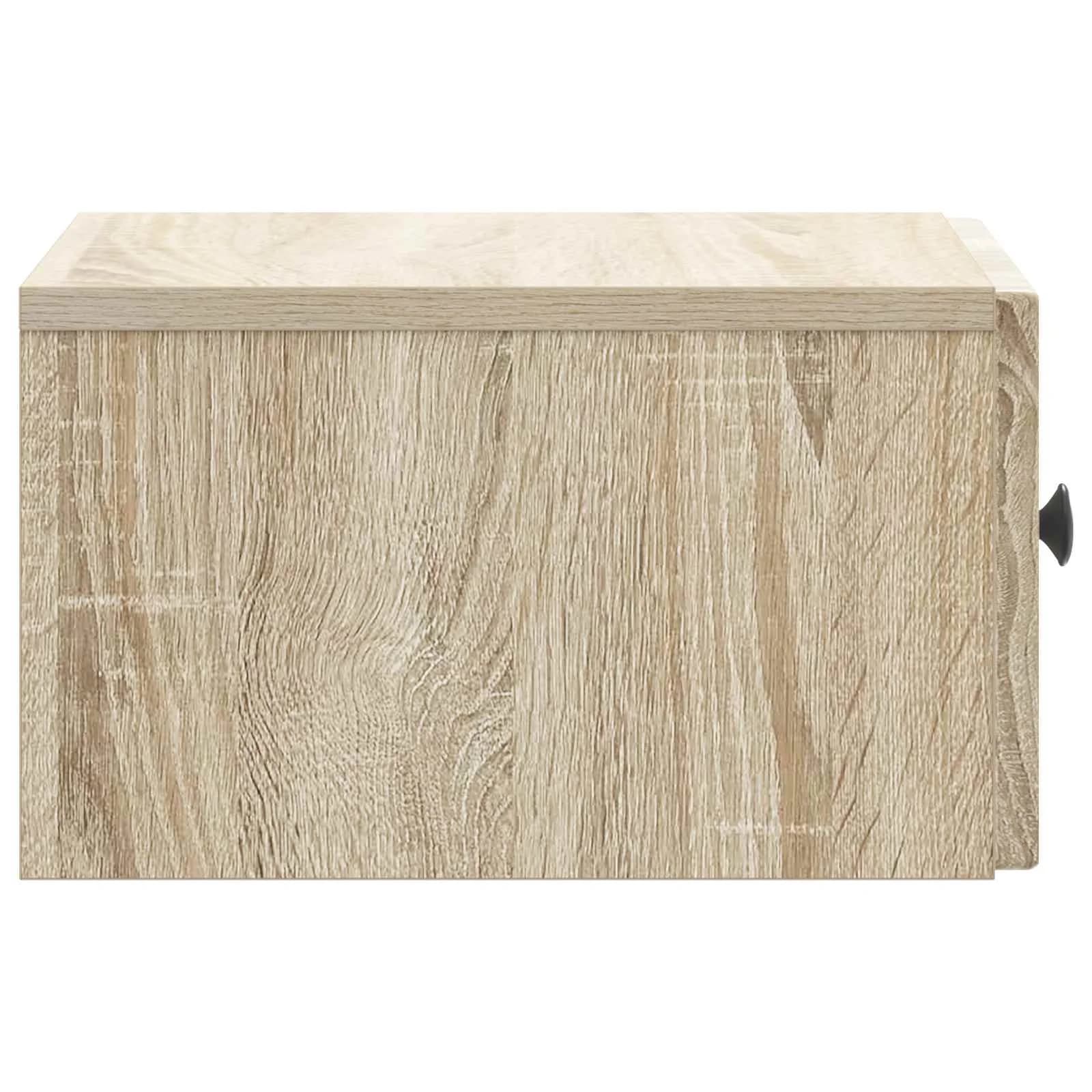 Stenski nočni omarici s predalom Sonoma hrast 33 x 34,5 x 20 cm - slika 6