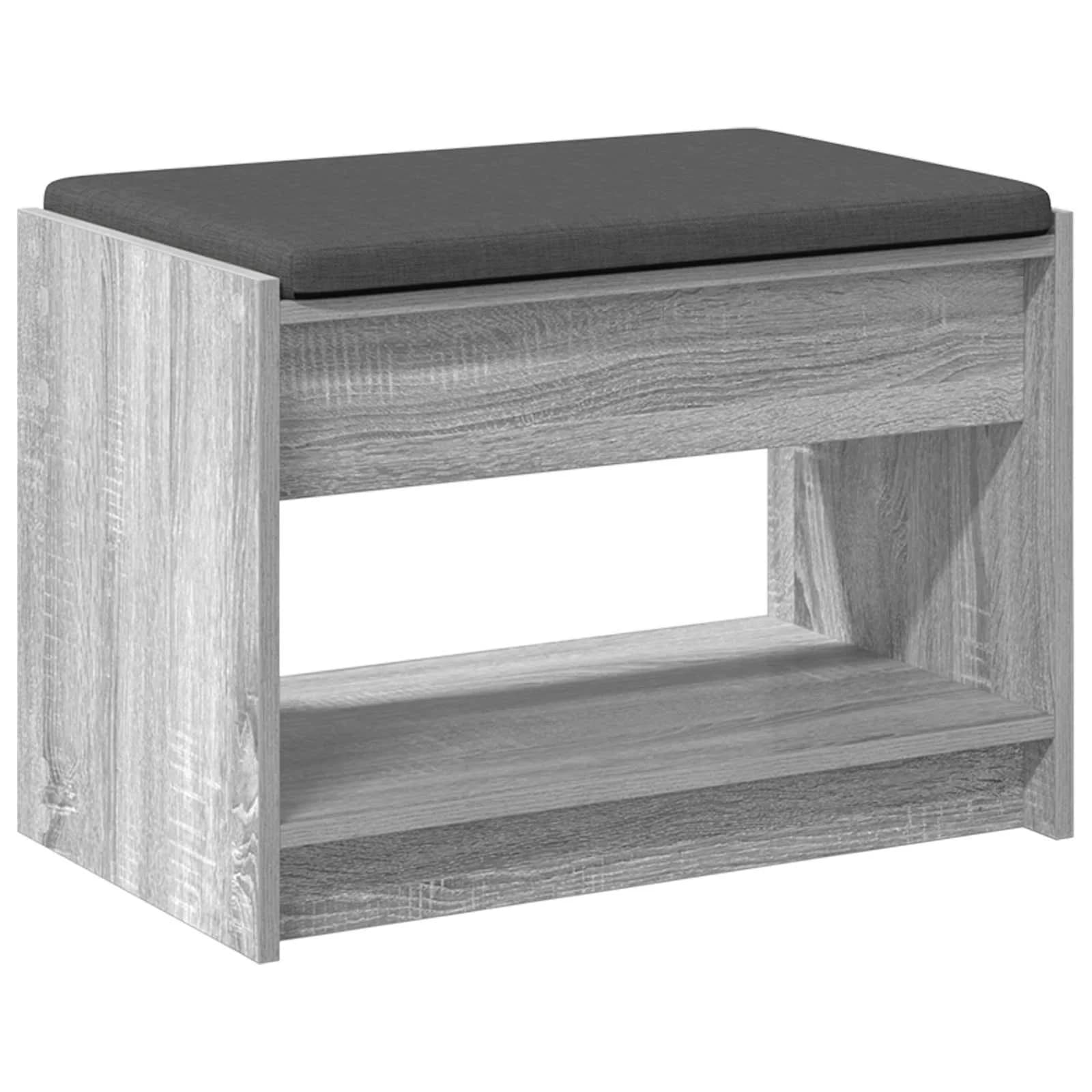 Haldna klop z blazino s polico Siva Sonoma 63 x 38 x 45 cm - slika 7