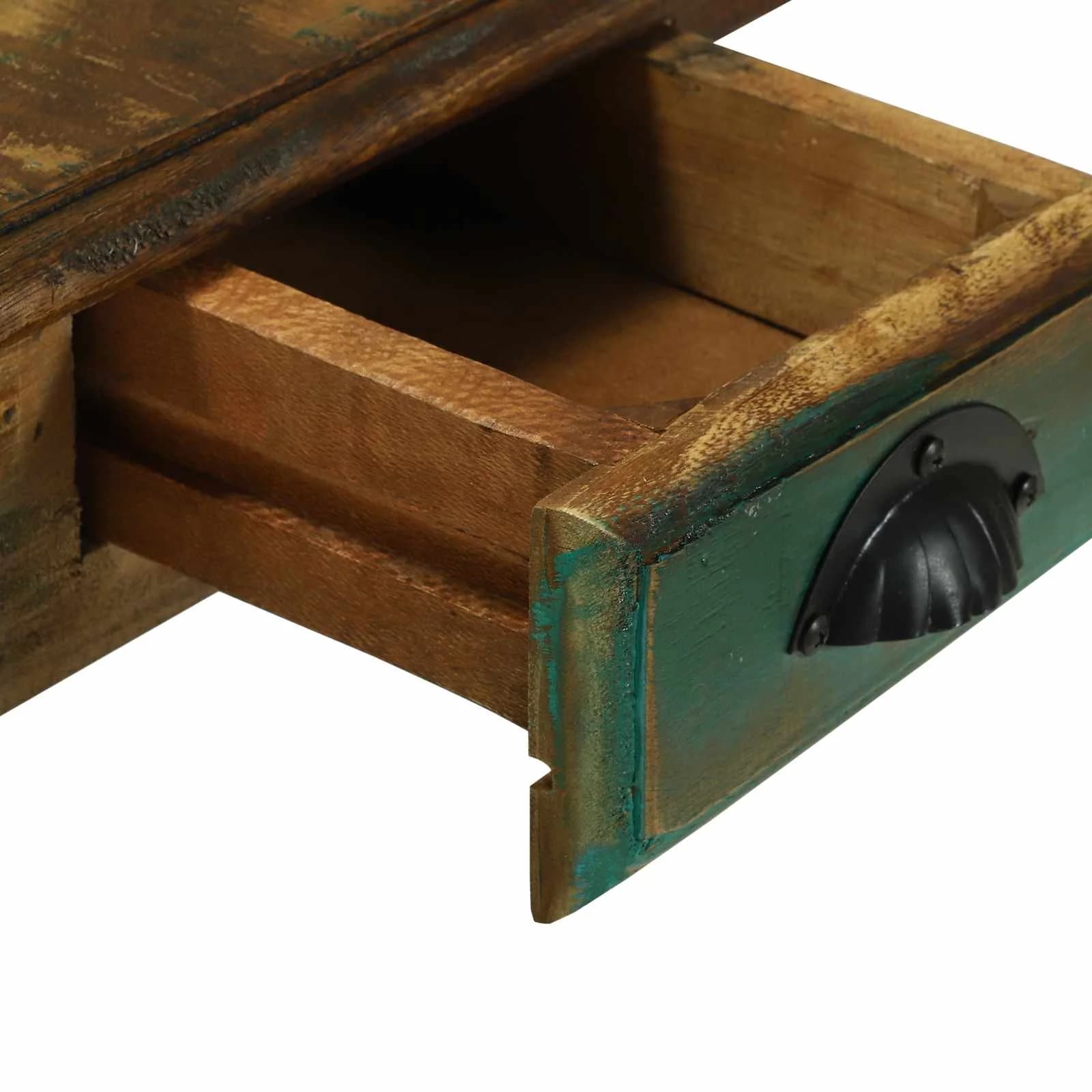 Pisalna miza Rjava 112 x 55 x 76 cm Trdna obnovljena les - slika 9