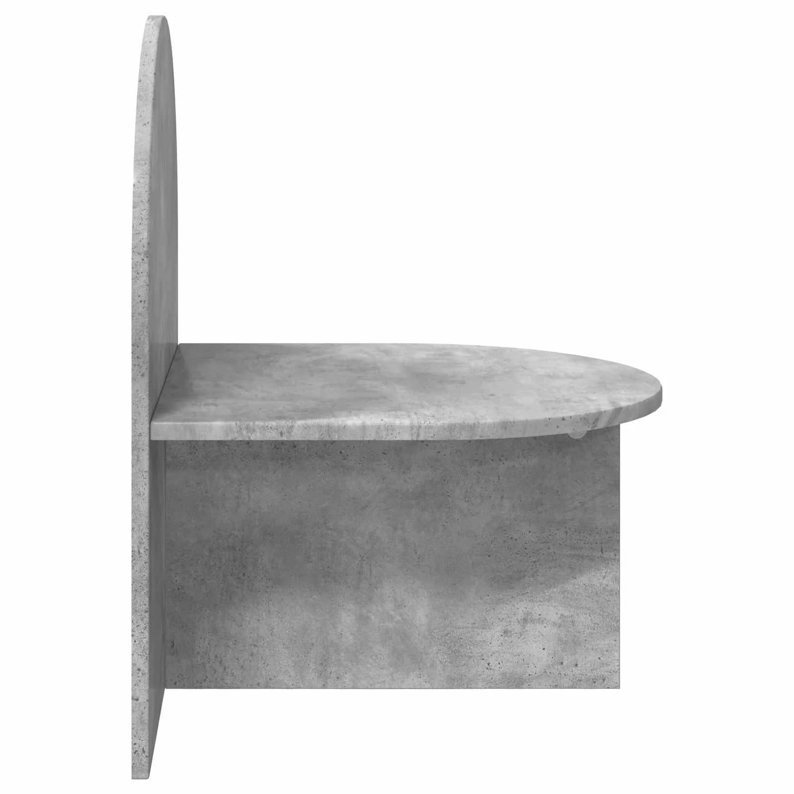 Nočna omarica Betonsko siva 48 x 49 x 65 cm Konstruirano leseno - slika 5