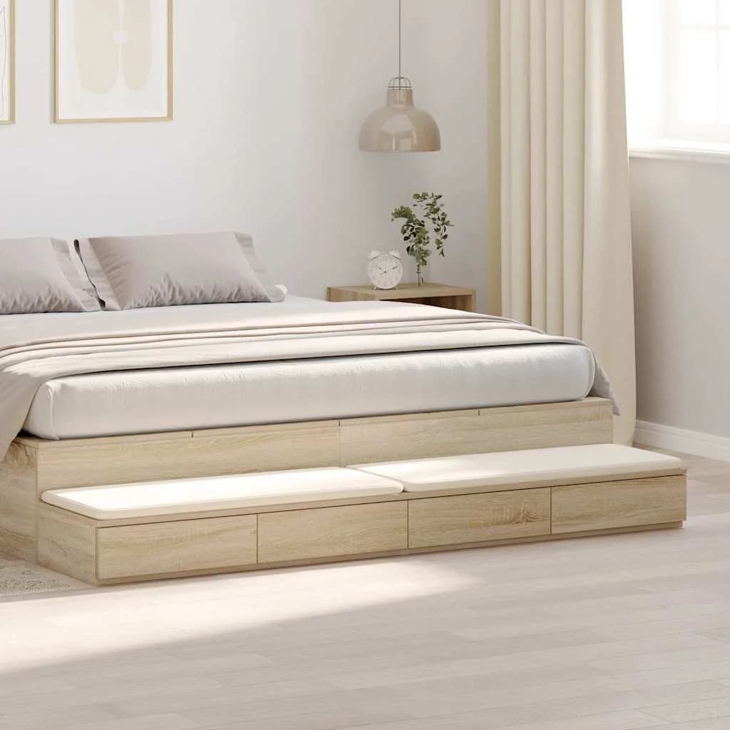 Posteljni predali Sonoma hrast 180 x 36,5 x 16,5 cm