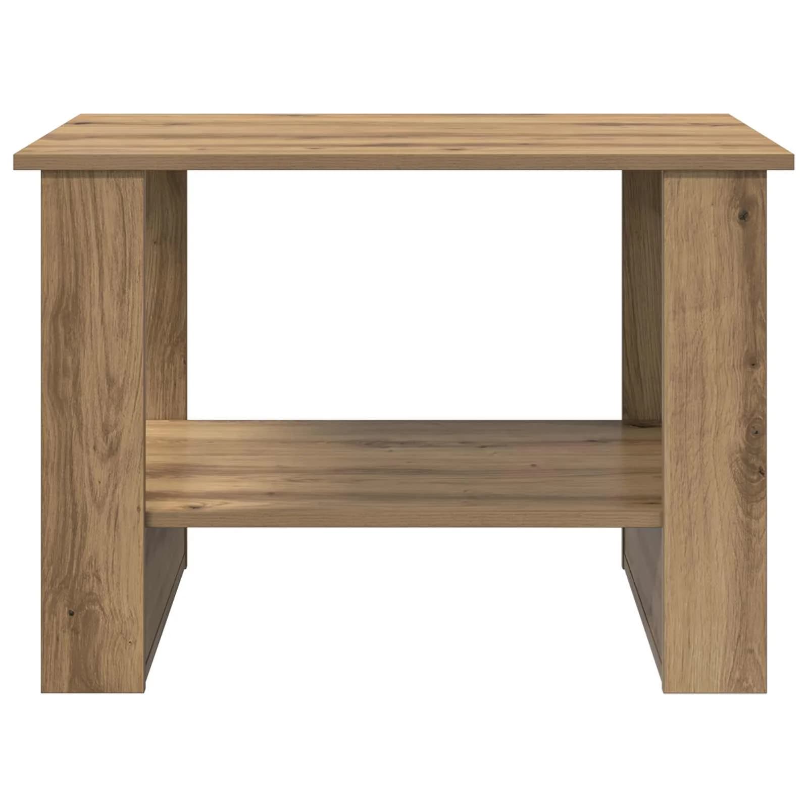 Klubska miza Umetni hrast 72 x 50 x 50 cm Inženirski les - slika 5