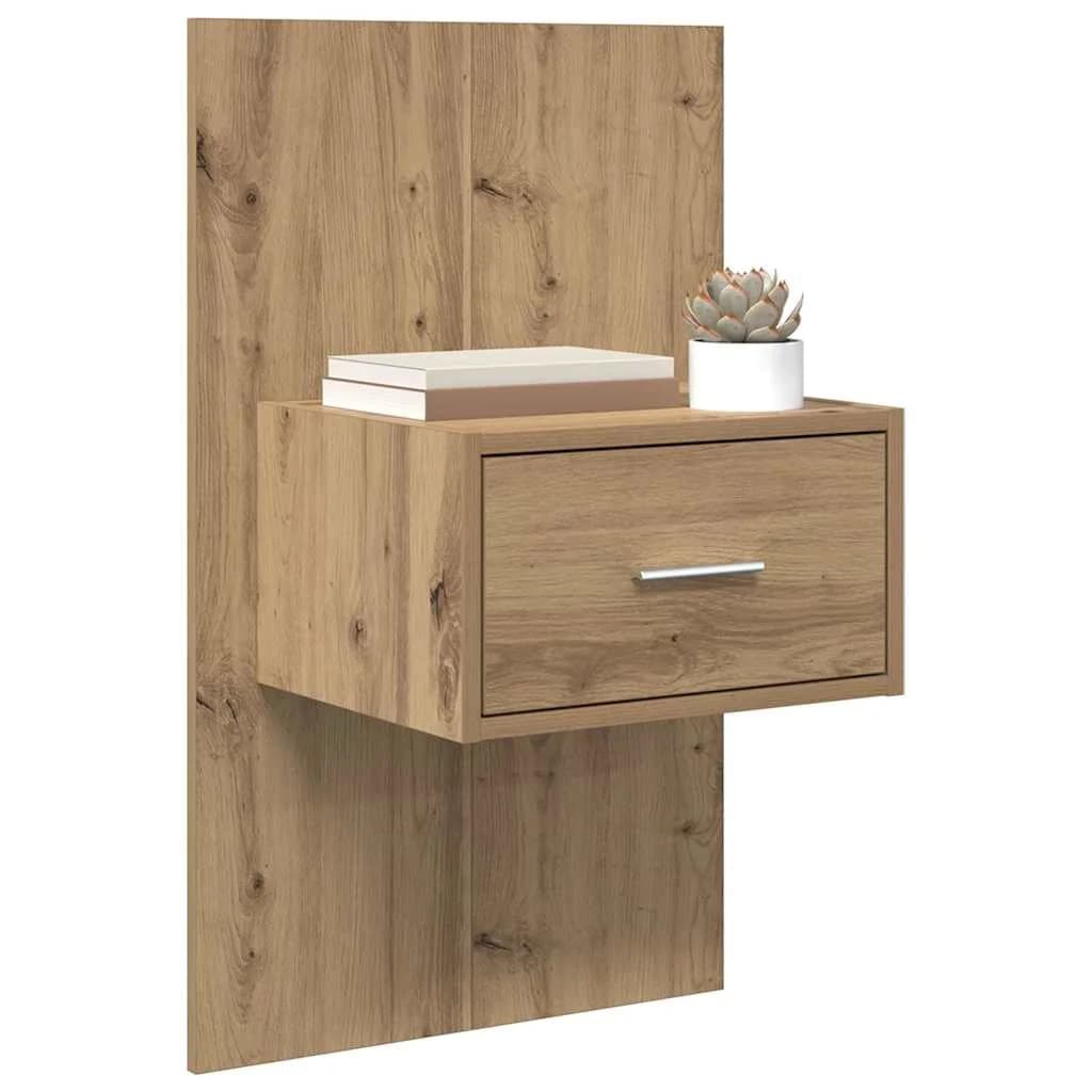 Nočna omarica 2 kos Umetni hrast 50 x 32,5 x 80 cm - slika 3