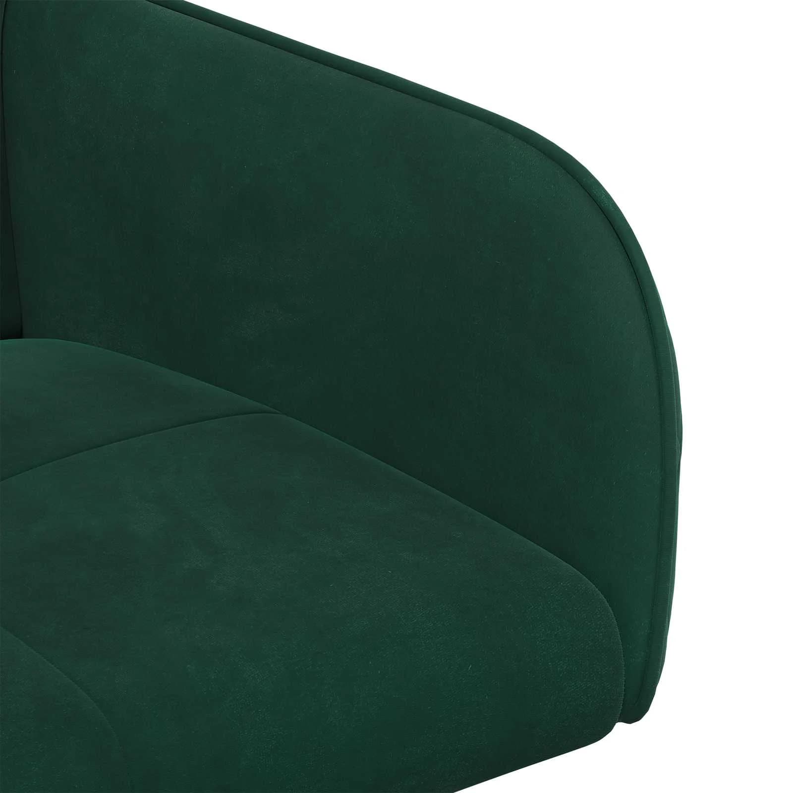 Jedilni stoli 2 kos Žamet Temno zelena 59 x 56,5 x 86 cm - slika 6