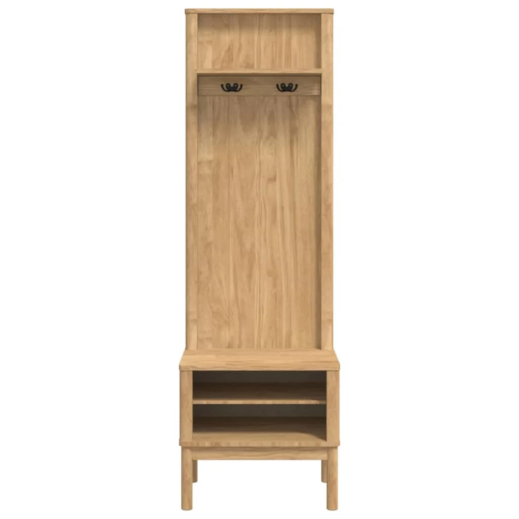 Omara za hodnik s polico FLORO Voskast rjav 50 x 40 x 158 cm - slika 5
