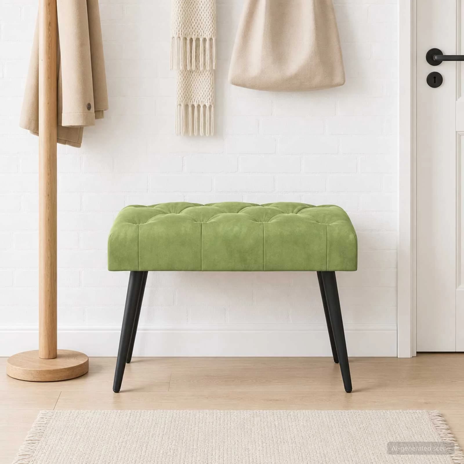 Klop s gumbnim oblazinjenjem Svetlo zelena 60 x 40 x 45 cm - slika 4