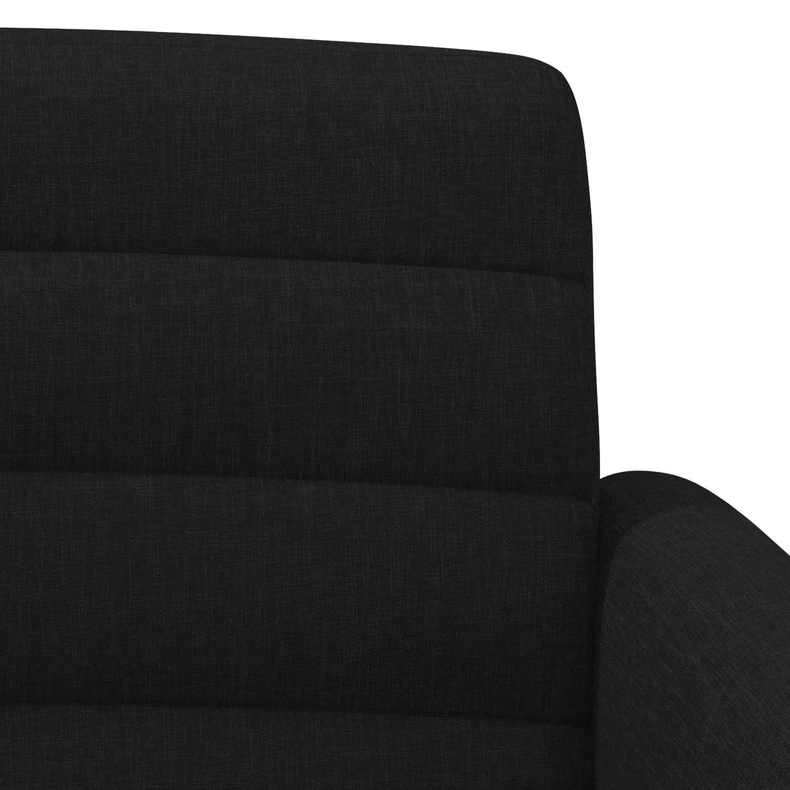 Dvojnica s gumbi Črna 116 x 67 x 80 cm Blago - slika 7