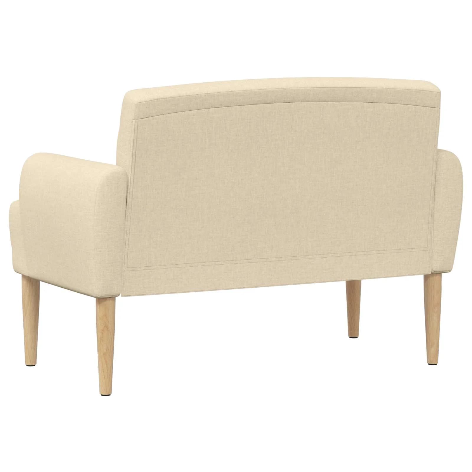 Dvojnica s gumbi Krem 116 x 67 x 80 cm Blago - slika 5