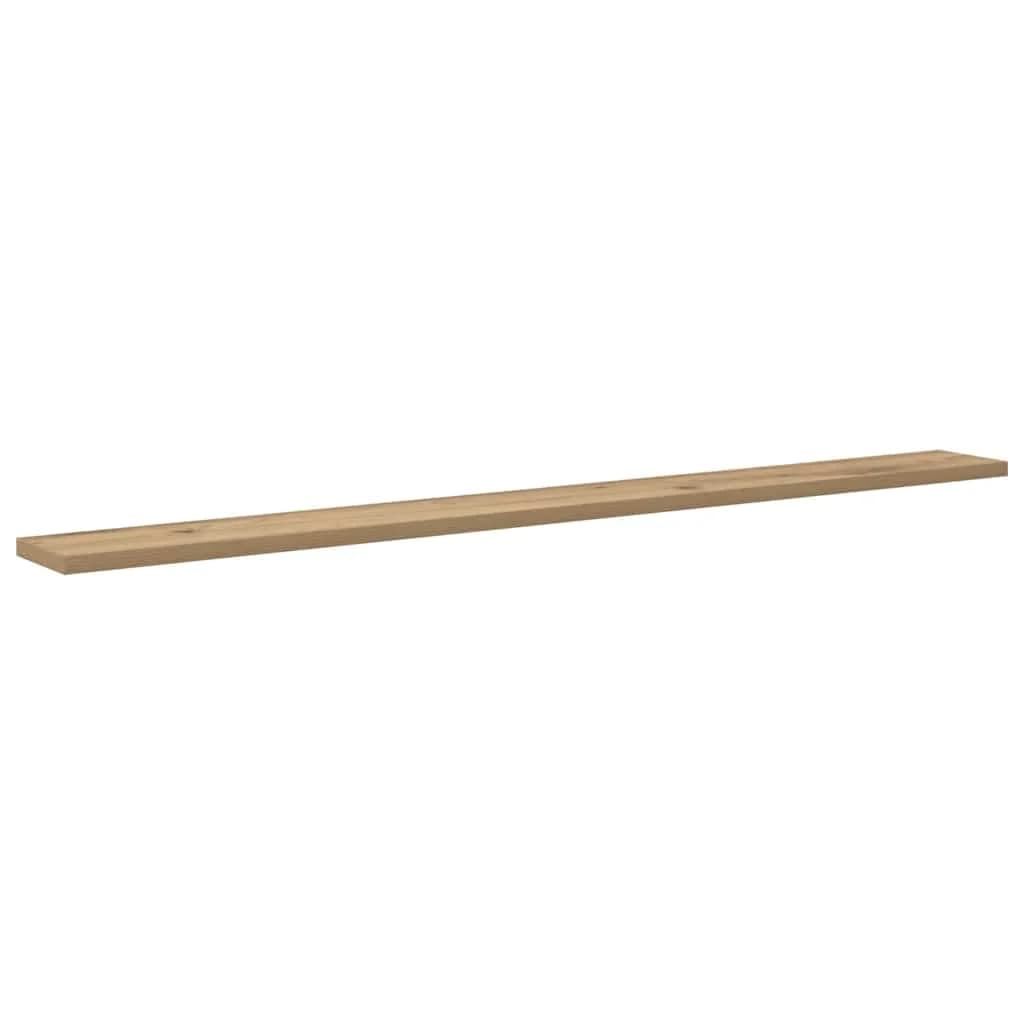 Polica za knjige 3 nivojev 4 kos 100 x 10 x 1,5 cm Rjava - slika 5