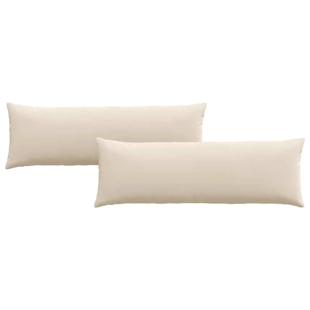 Blazine za kavč 2 pcs Bež 120 x 40 cm blago - slika 2