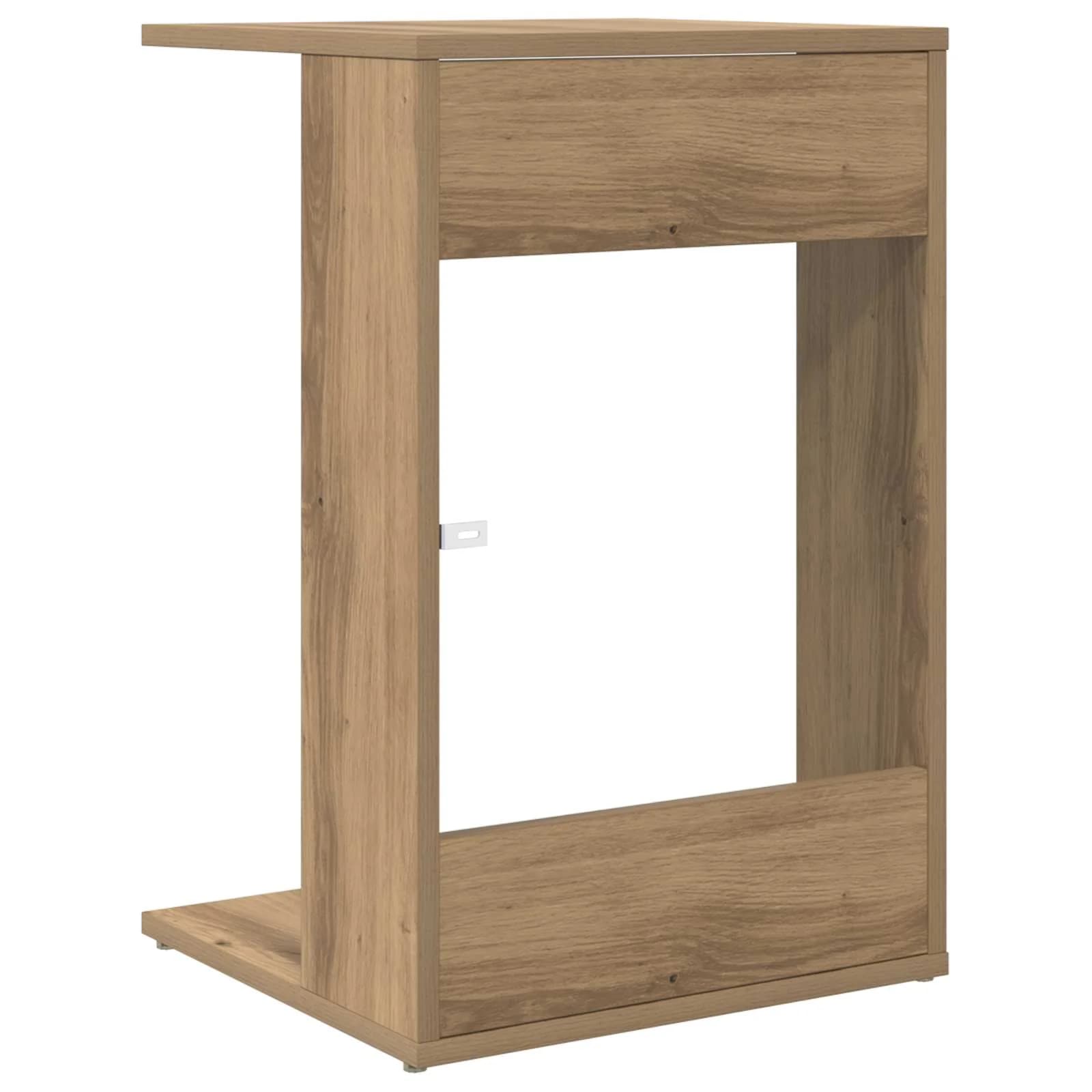 Stranska miza Umetni hrast 40 x 38 x 62,5 cm Inženirski les - slika 7