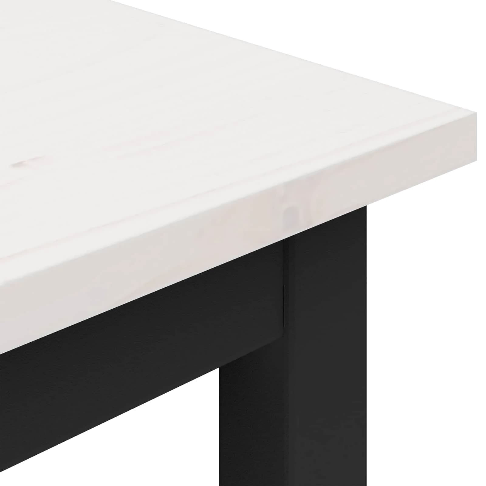 klop Bela 200 x 35 x 45 cm Masivno borovo les - slika 7