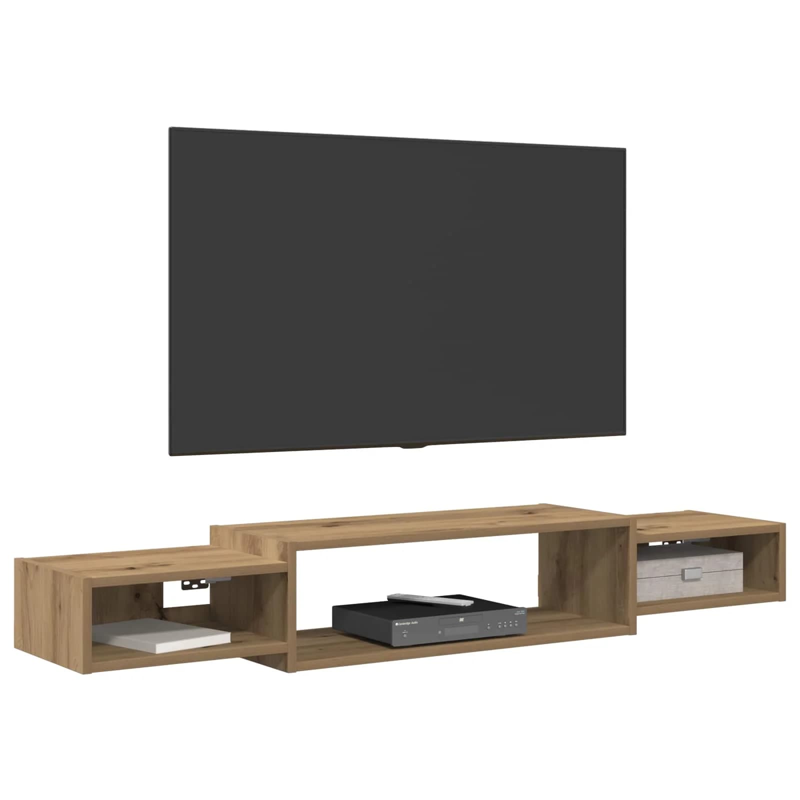 Stenska TV omarica Montaža za steno Artisan hrast - slika 3