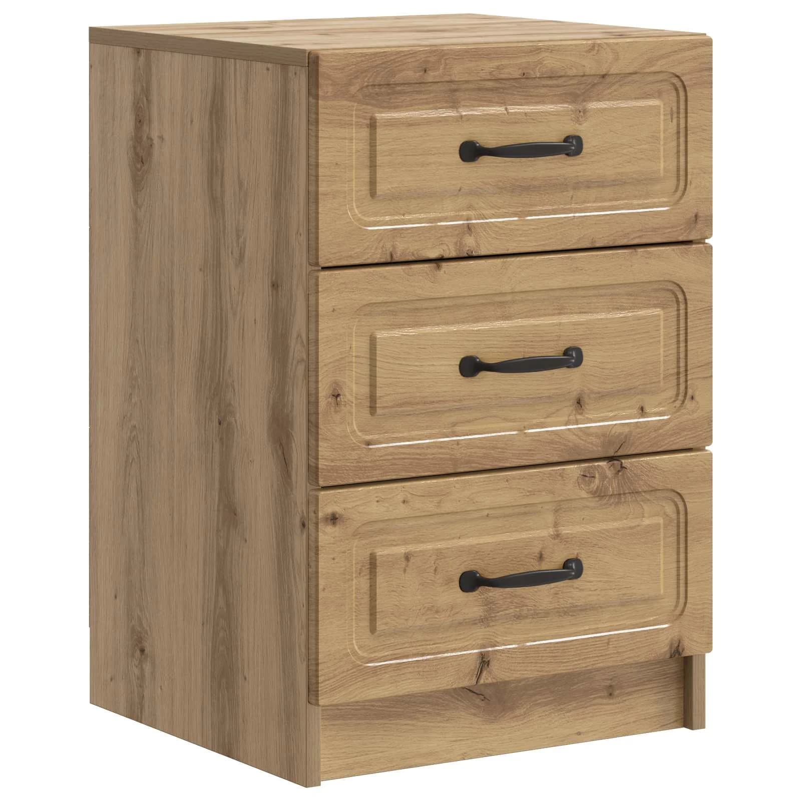 Nočna omarica Artisan hrast 43 x 41 x 63,5 cm Inženirski les - slika 2