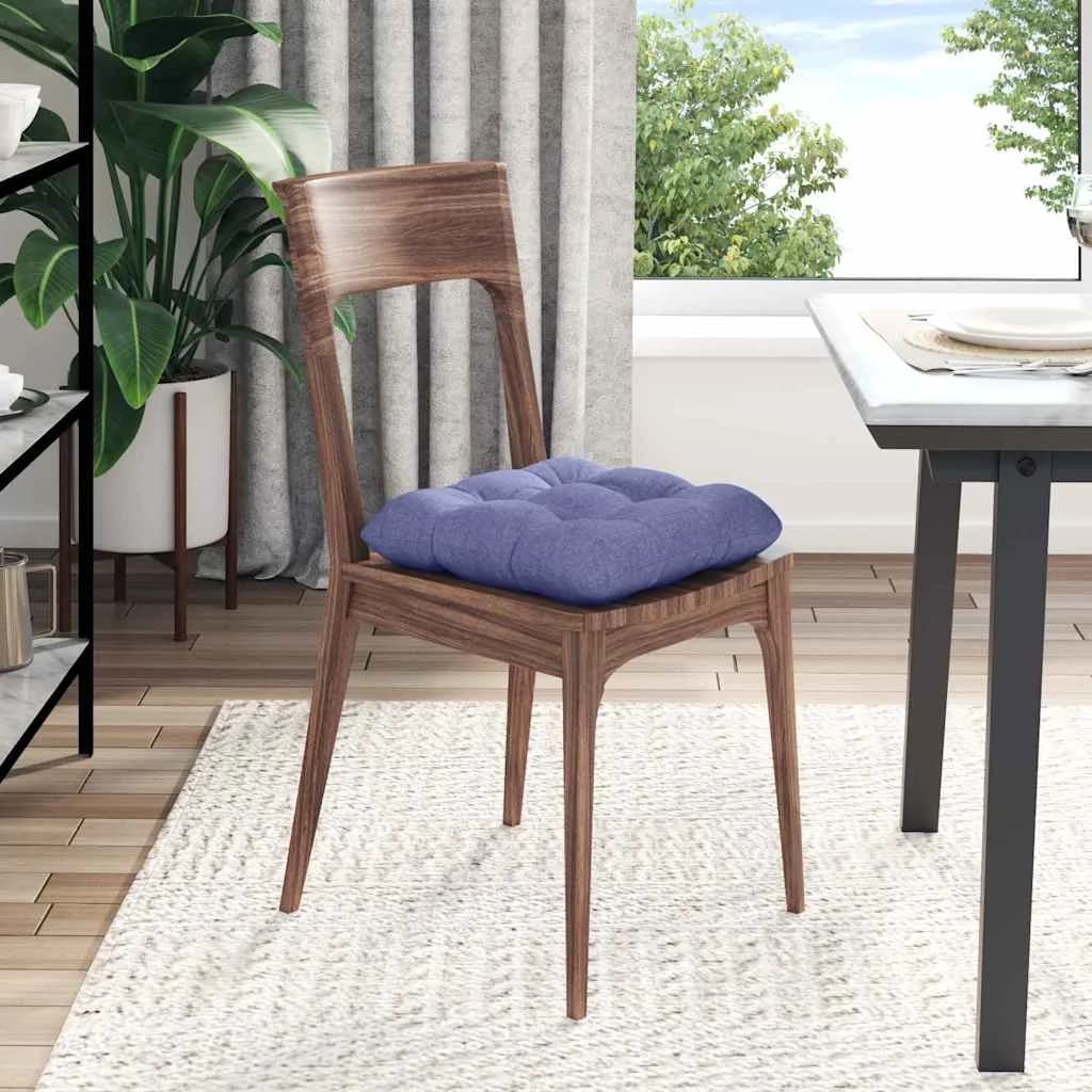Sedežne blazine 4 kos Blago Jeans modra 40 x 40 x 12 cm - slika 4